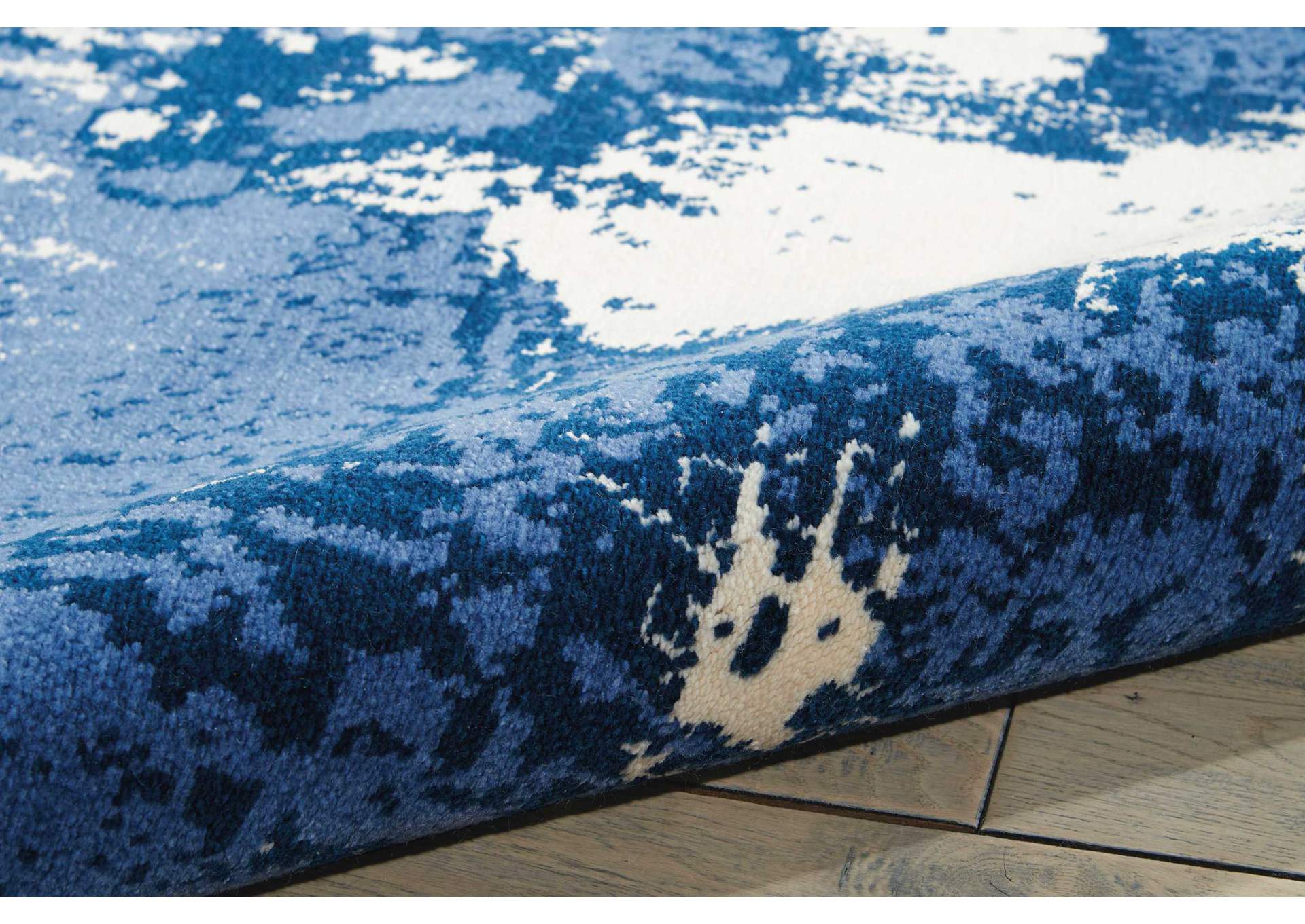 Nourison Twilight TWI24 Blue and White 12'x15' Oversized Rug,Nourison