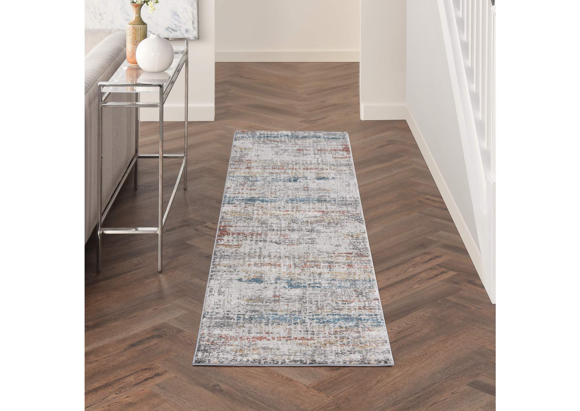 Nourison Rustic Textures 8' Runner Area Rug,Nourison