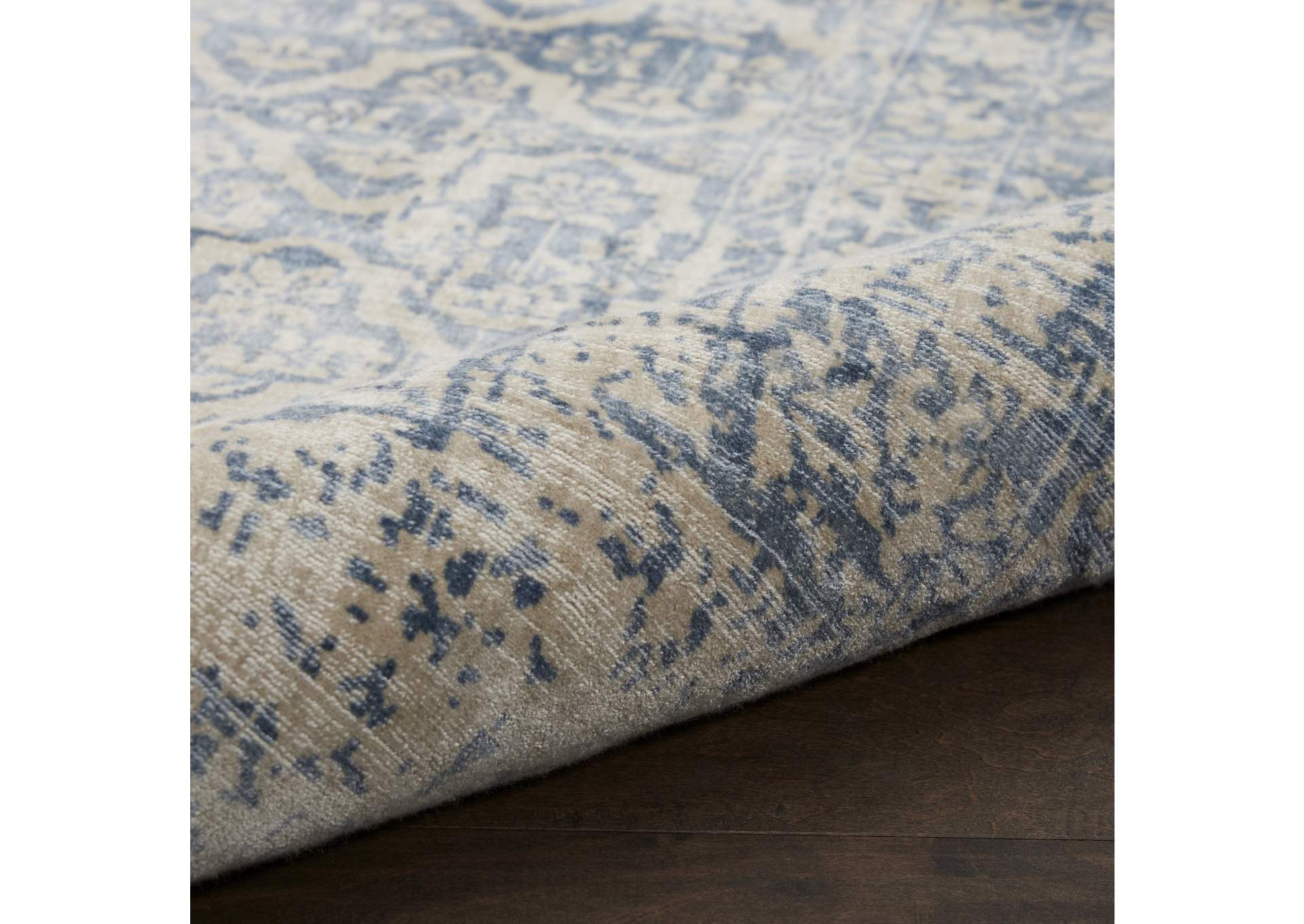 kathy ireland Home Desert Skies DSK04 Blue 4'x6' Area Rug,Nourison