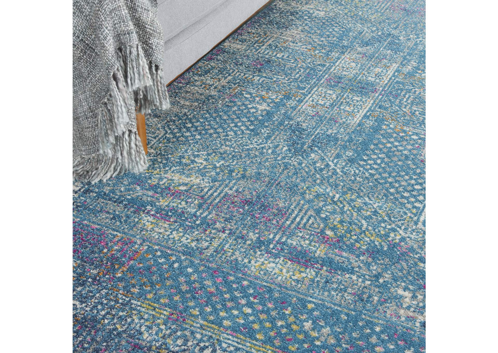 Nourison Passion 7'x10' Blue Area Rug,Nourison