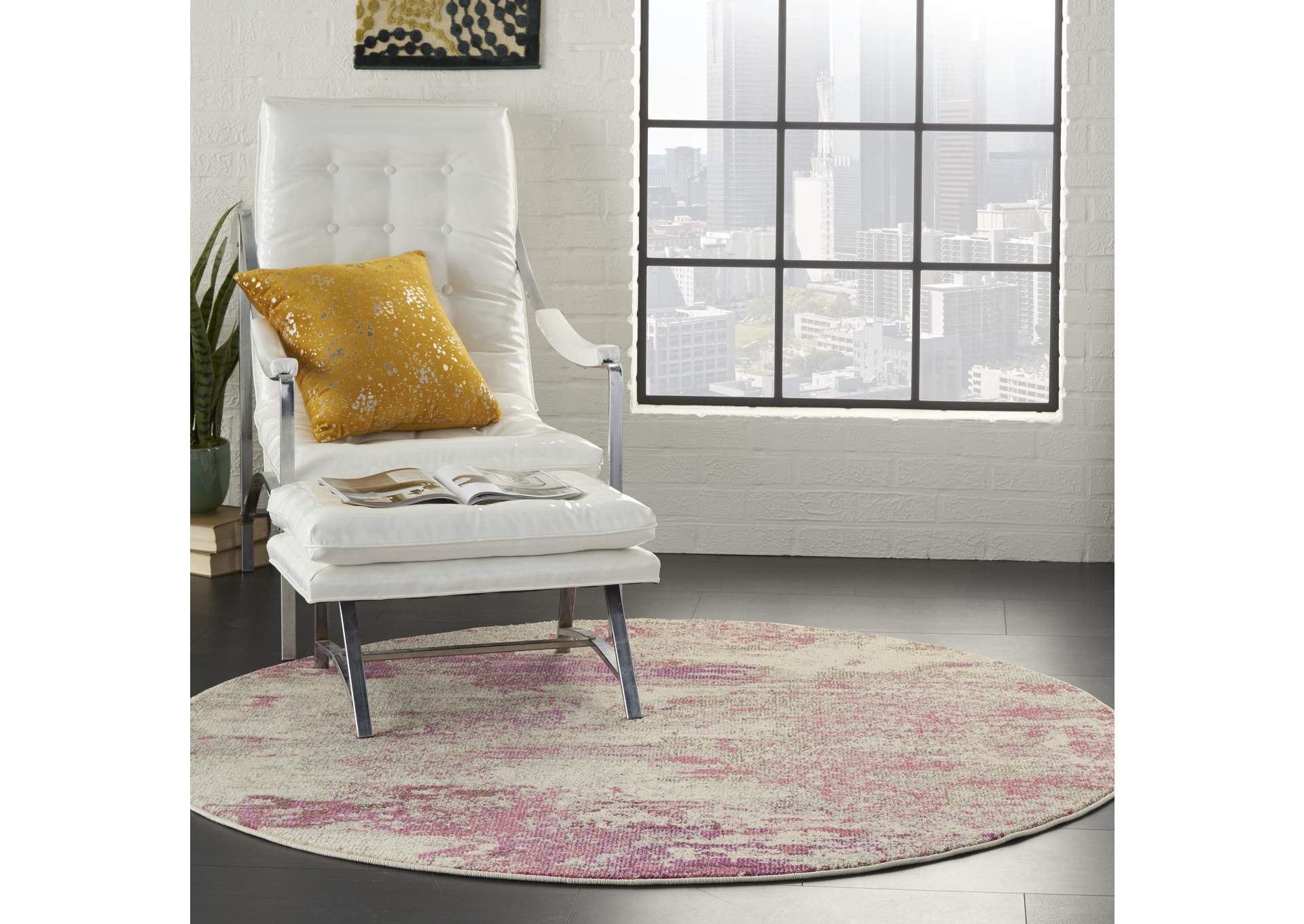 Nourison Celestial 4' Round Area Rug,Nourison