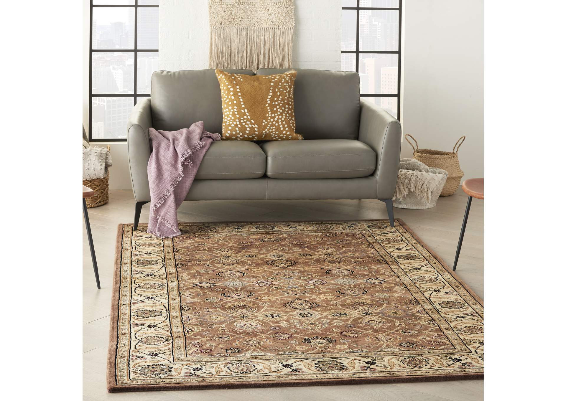 Nourison 2000 2091 Mushroom 6'x9' Area Rug,Nourison