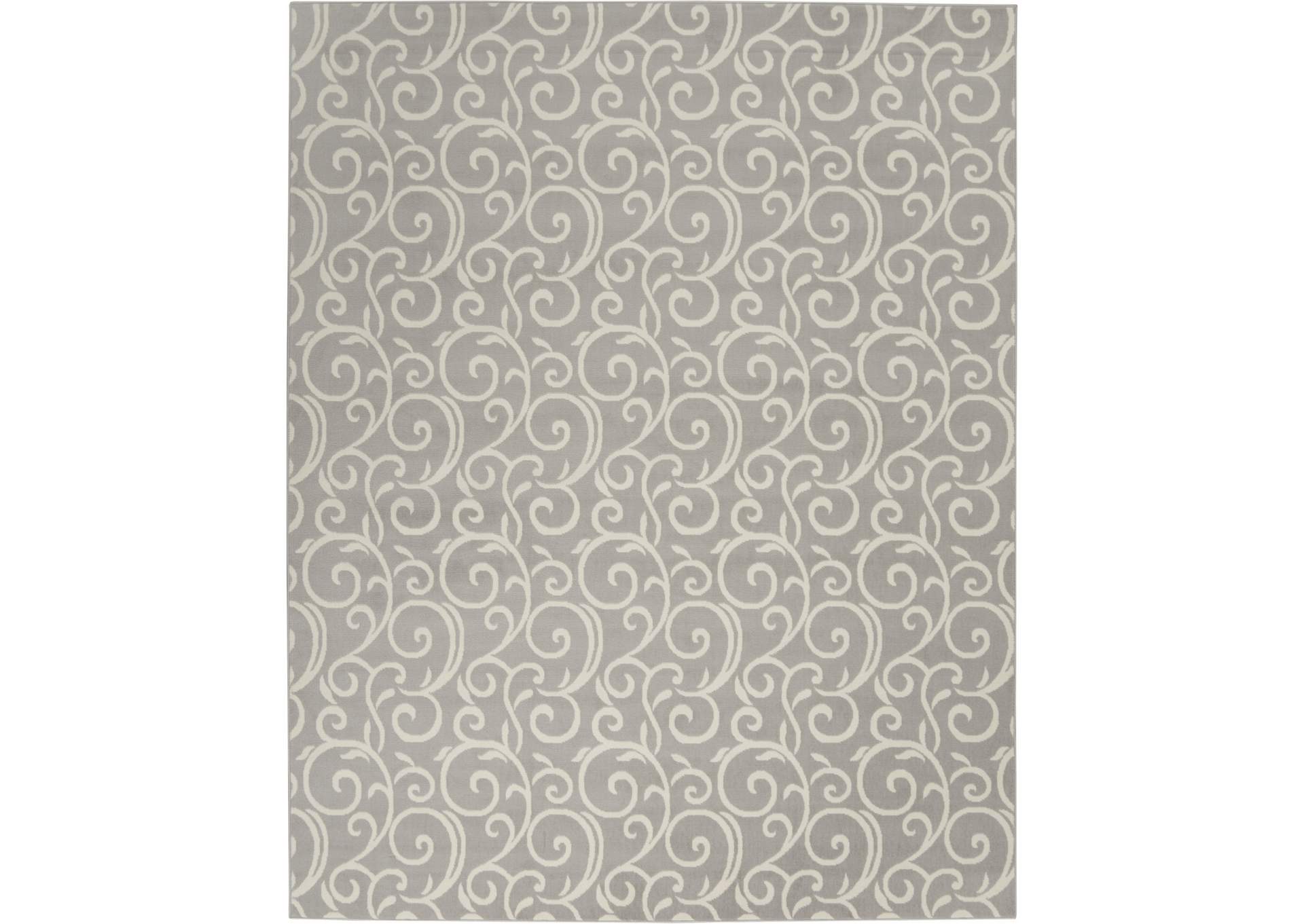 Nourison Grafix GRF19 Grey 8'x10' Large Rug,Nourison
