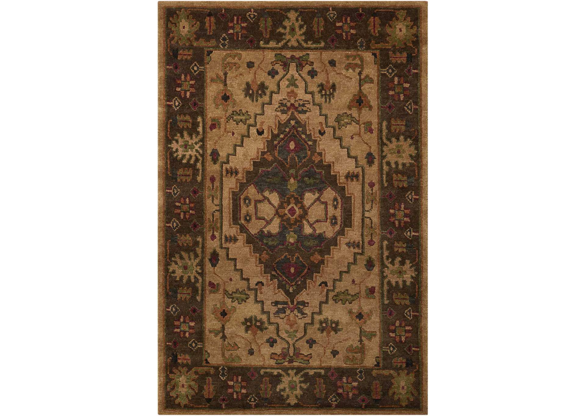 Nourison Tahoe TA01 Beige 4'x6' Area Rug,Nourison
