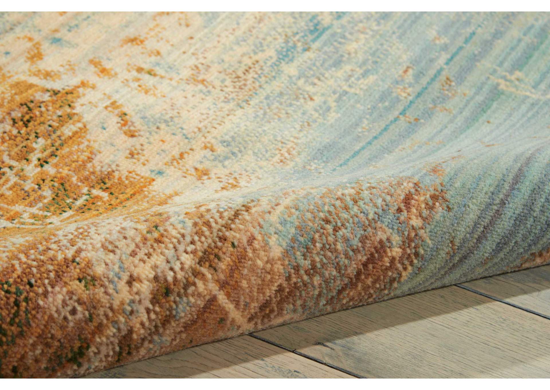 Nourison Rhapsody RH016 Blue 8'x10' Rug,Nourison