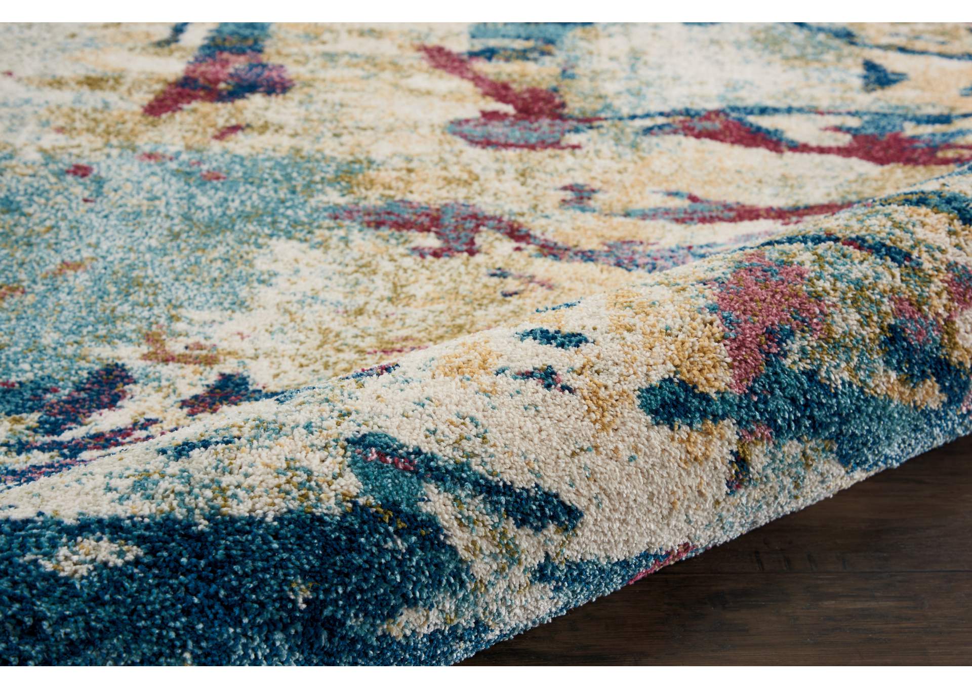 Nourison Fusion FSS10 Multicolor 10'x13' Oversized Plush Shag Rug,Nourison