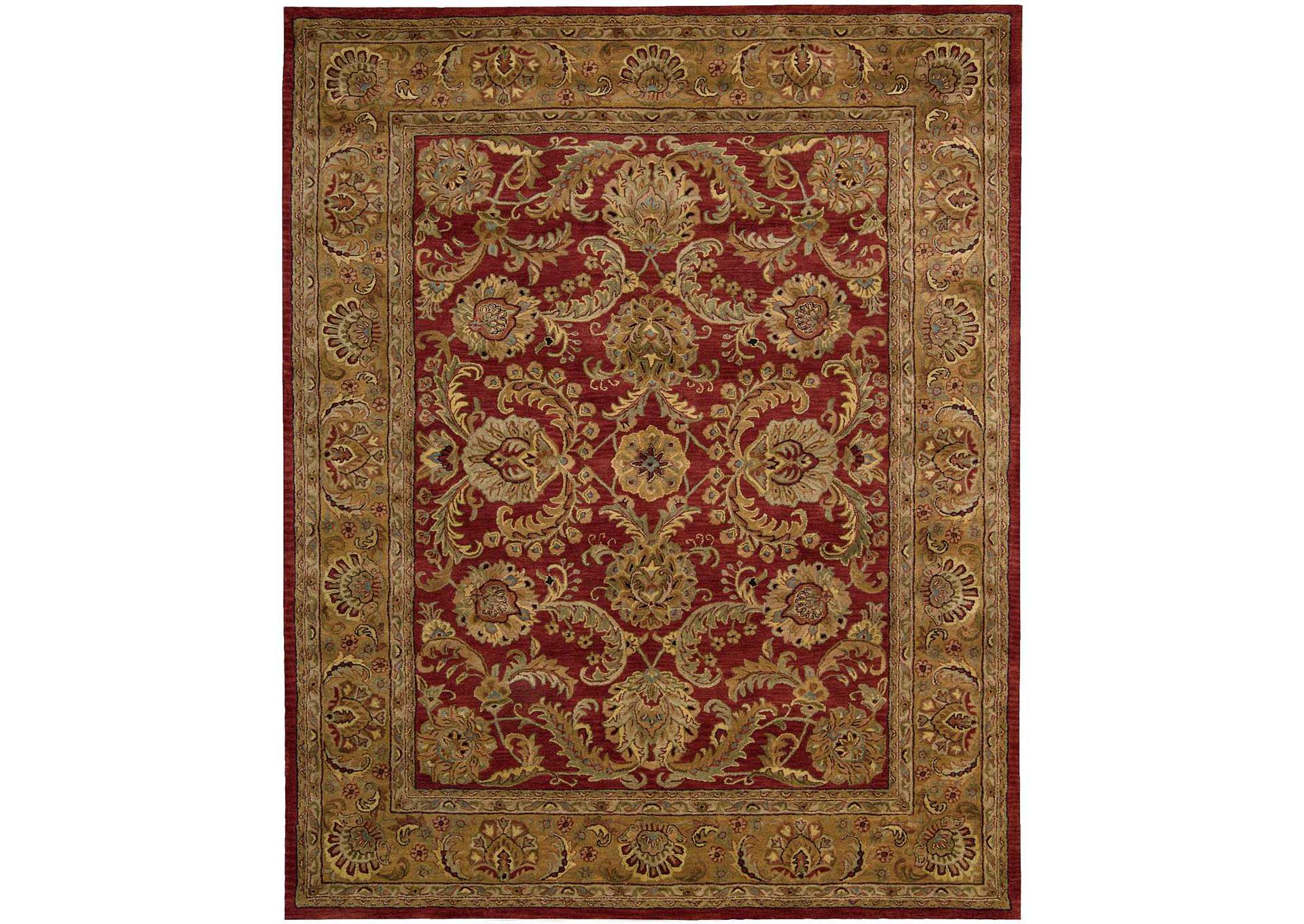 Nourison Jaipur JA17 Red Multicolor 8'x11' Rug,Nourison