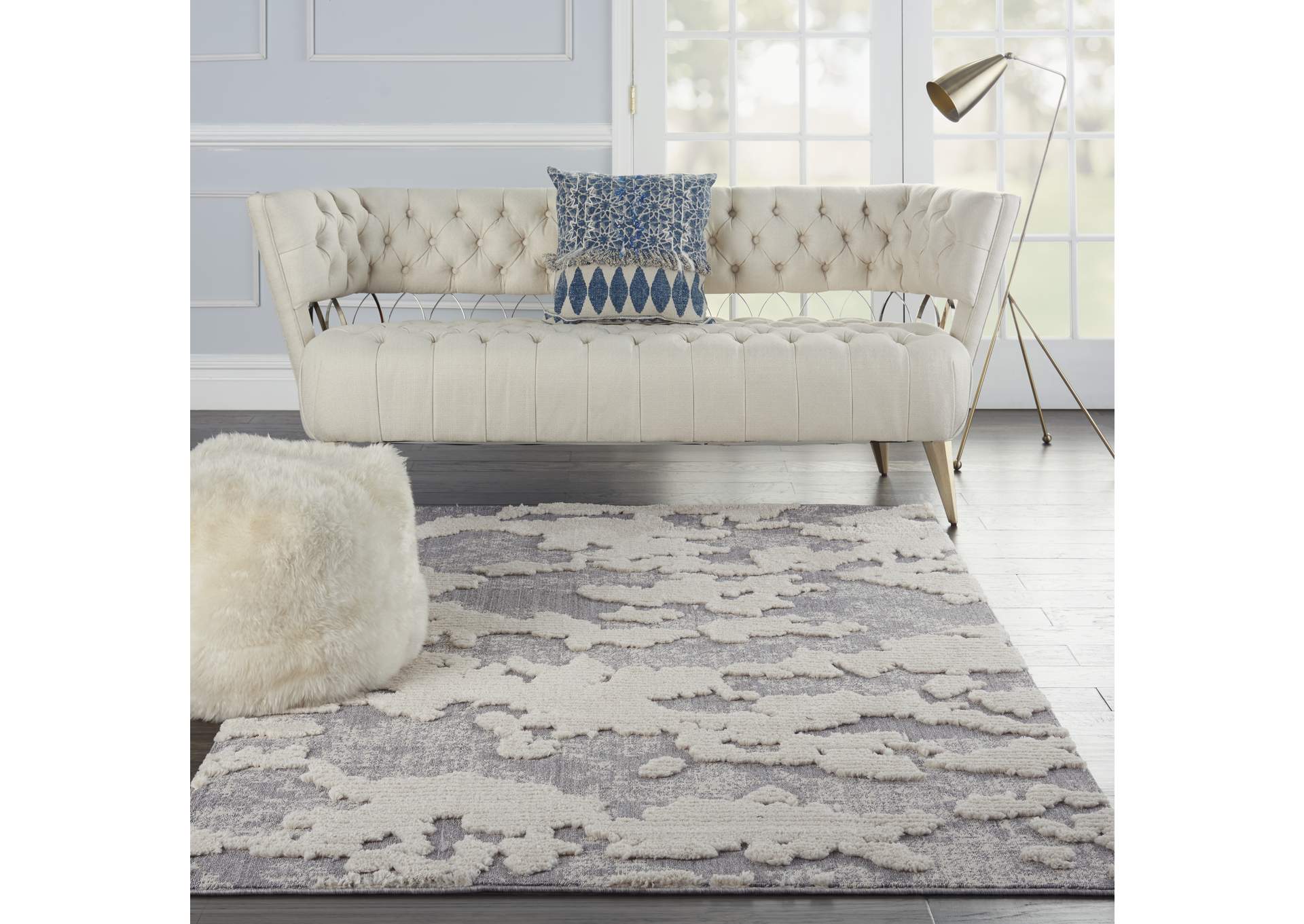 Nourison Zermatt 5' x 7' Ivory Neutral Area Rug,Nourison