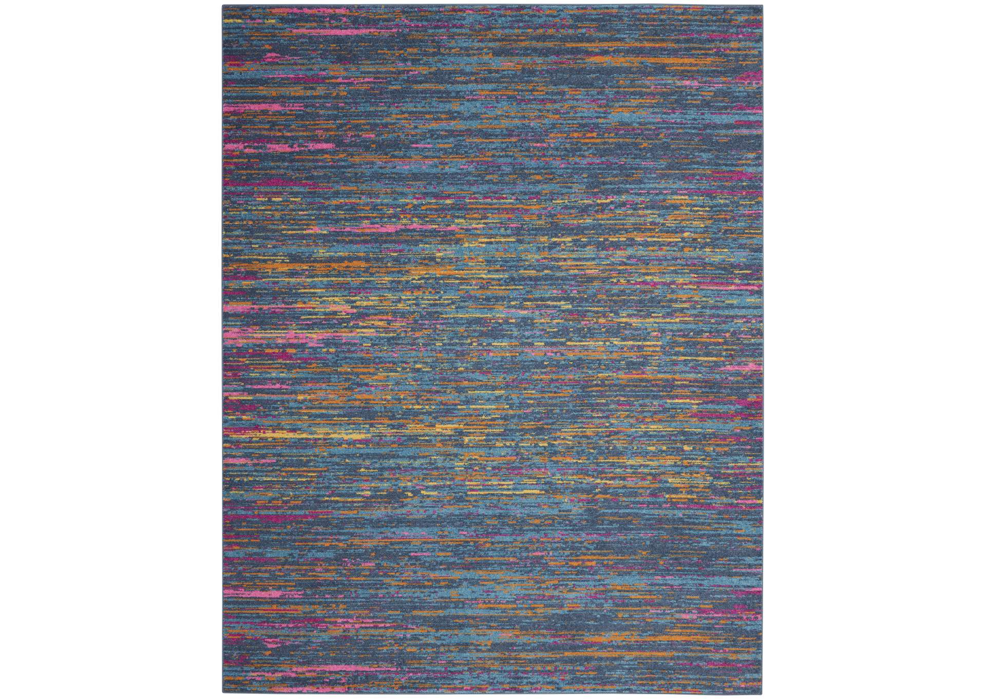 Nourison Passion 8'x10' Blue Multicolor Area Rug,Nourison