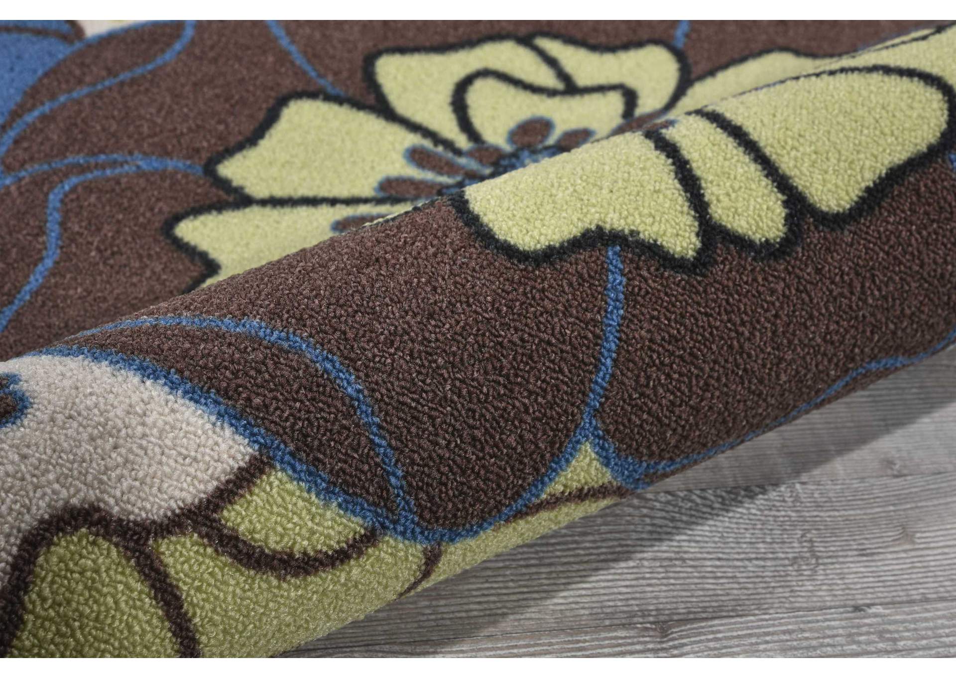 Nourison Home & Garden 2'x4' Blue Area Rug,Nourison