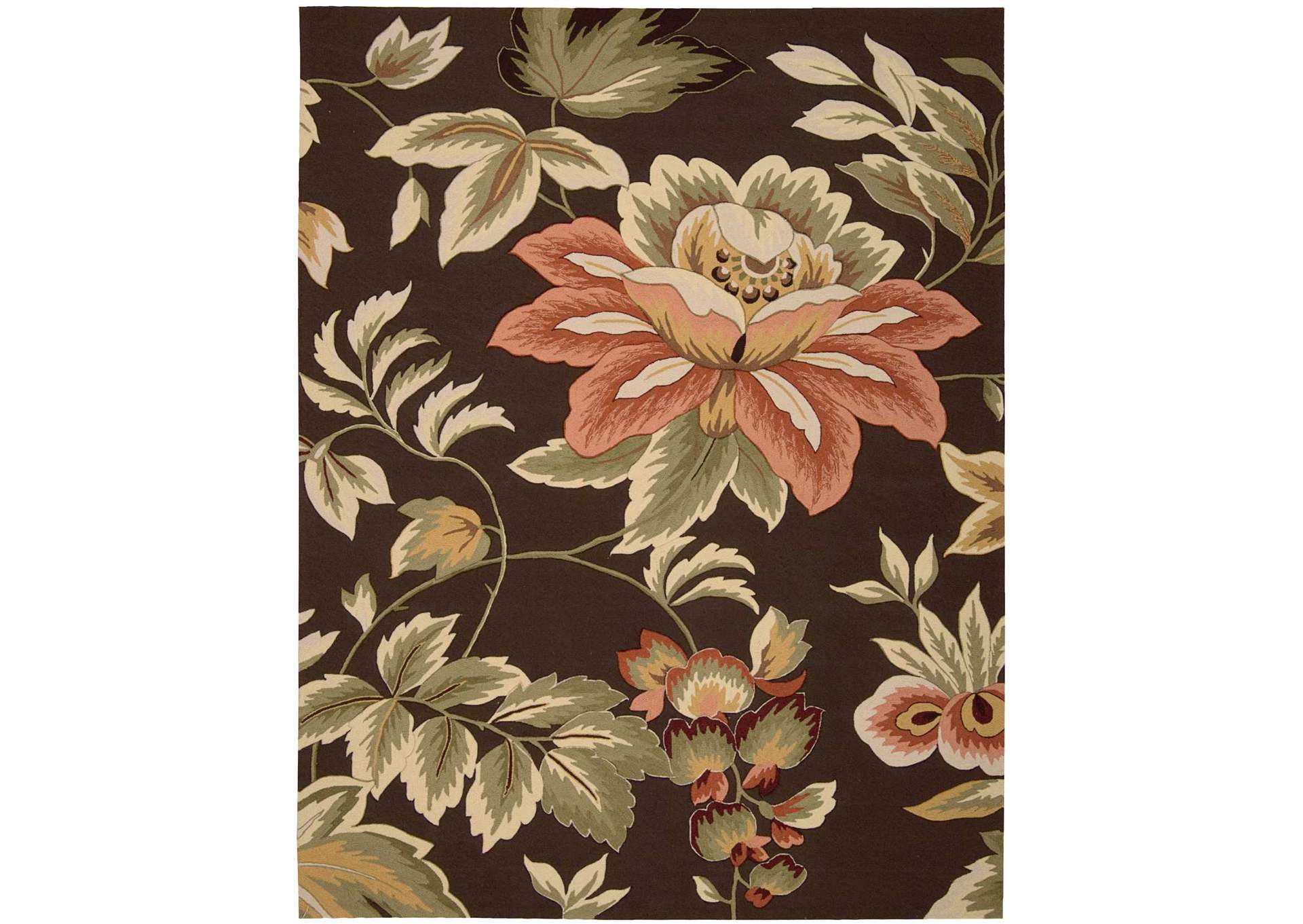Nourison Fantasy FA11 Brown 8'x11' Rug,Nourison
