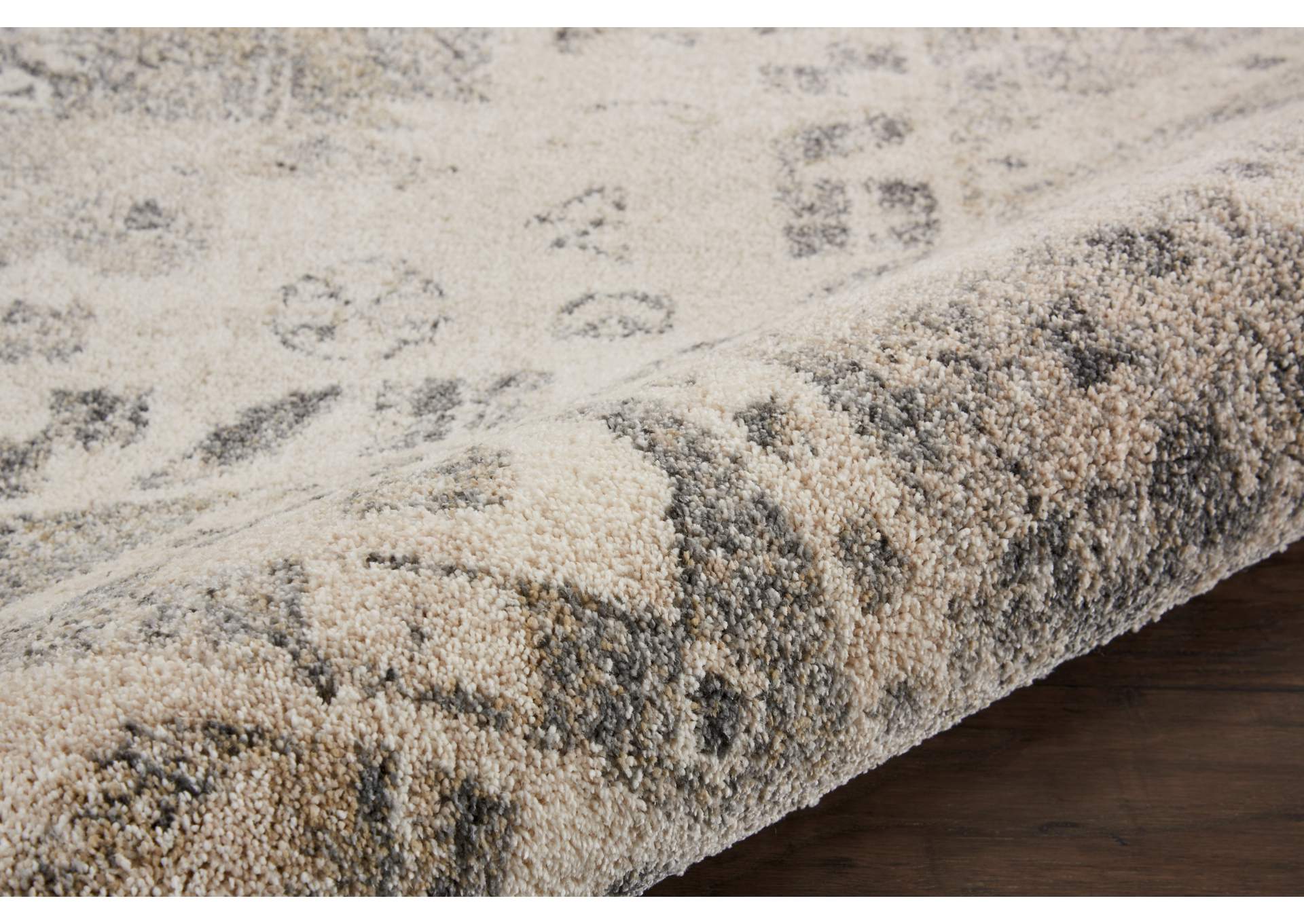 Nourison Fusion FSS11 Grey 10'x13' Oversized Plush Shag Rug,Nourison