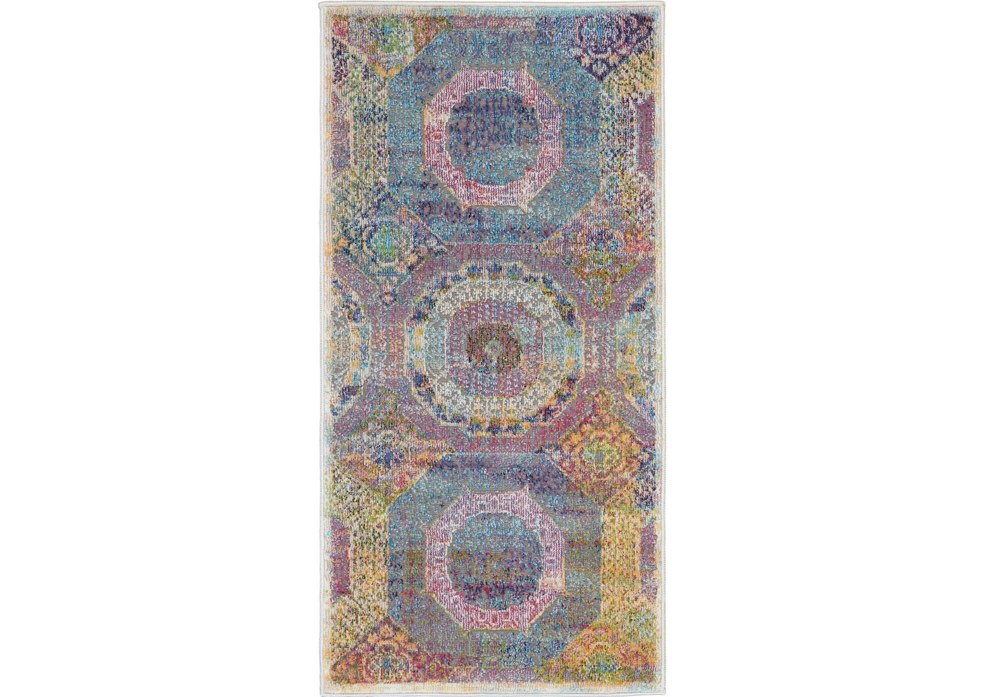 Nourison Ankara Global ANR05 Multicolor Boho Area Rug,Nourison