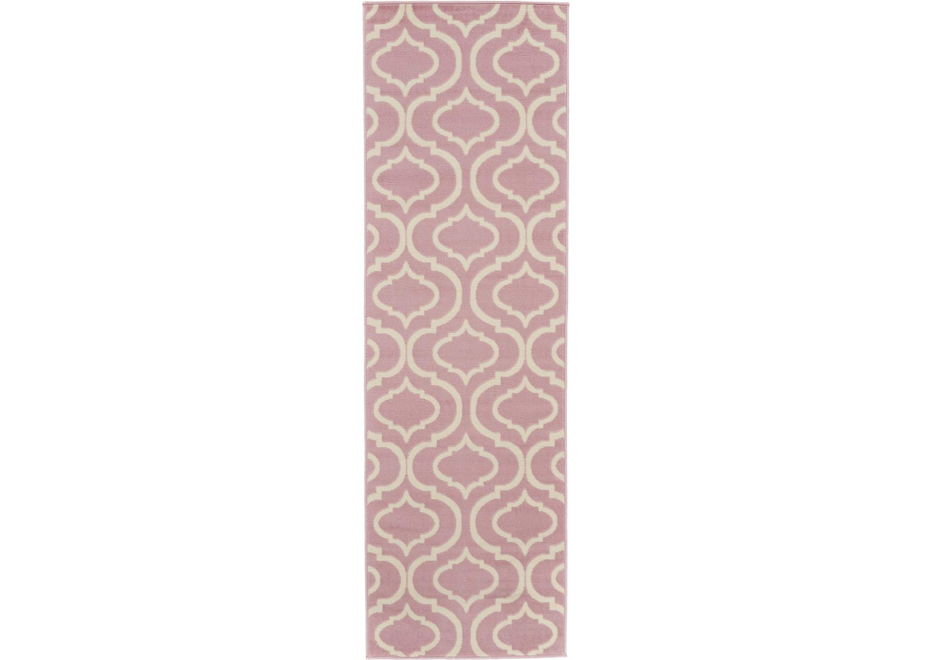 Nourison Jubilant JUB19 Pink 7' Runner Low-pile Hallway Rug,Nourison