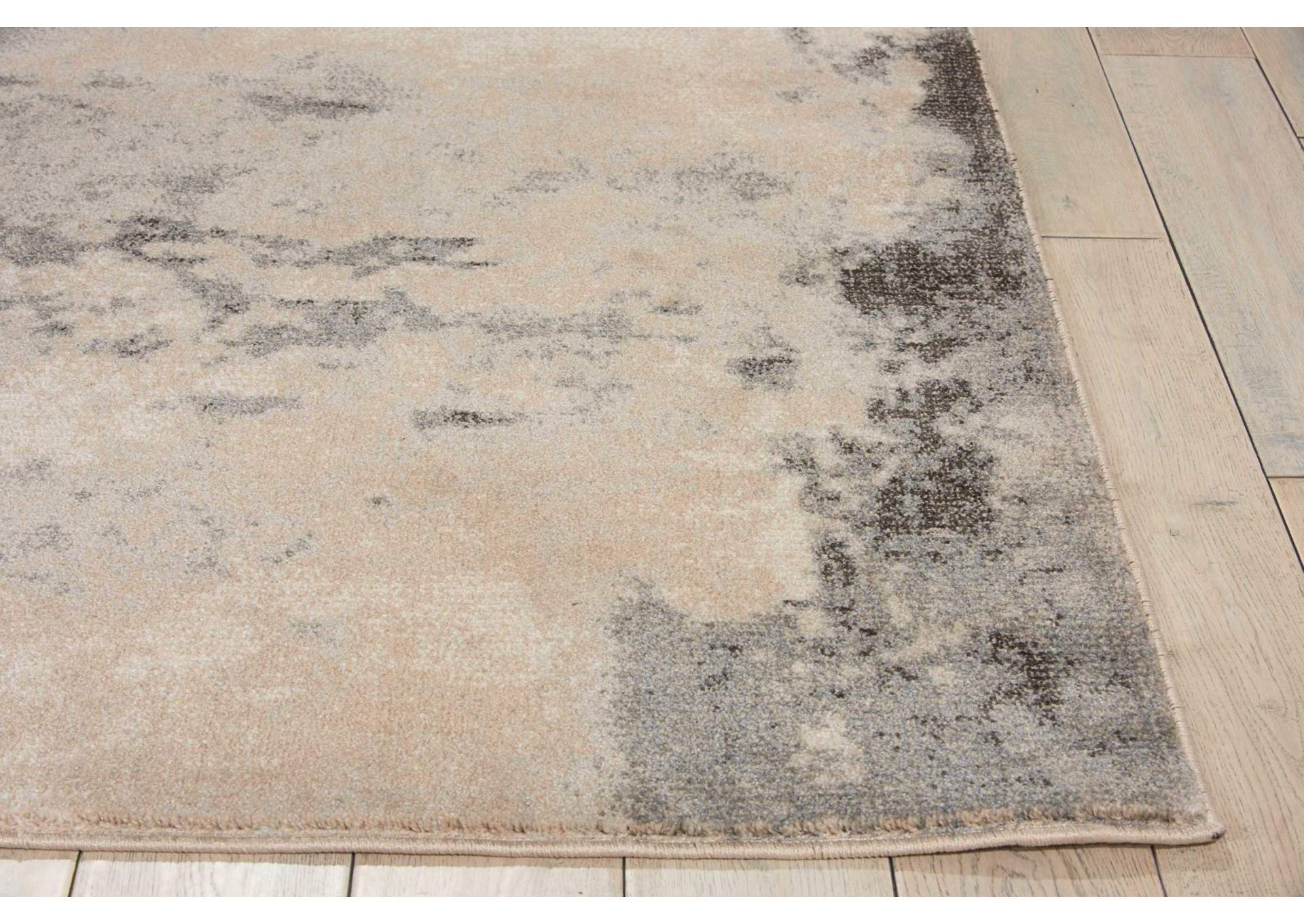 Nourison Maxell MAE13 Grey and White 5'x7' Area Rug,Nourison