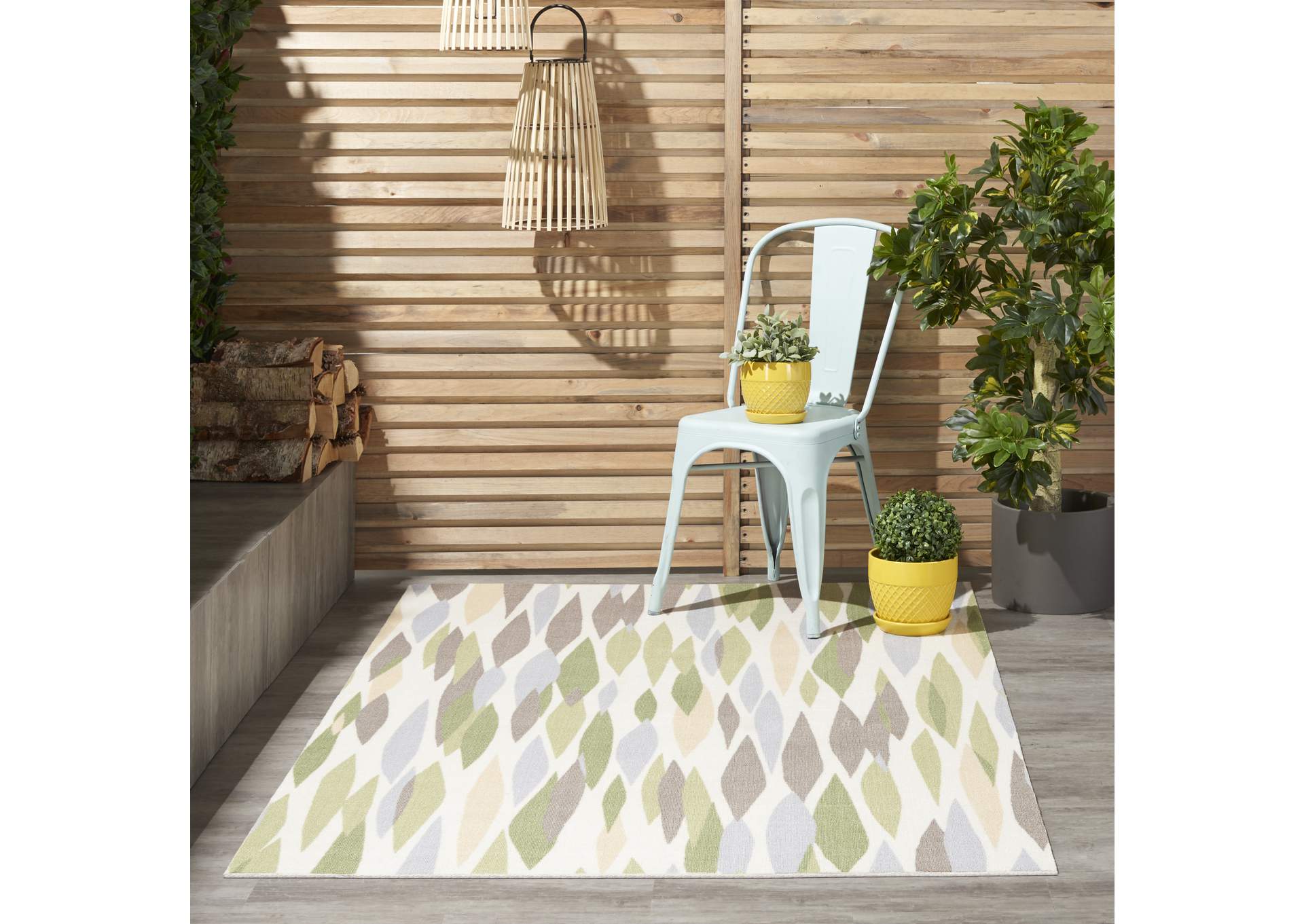 Nourison Sun N Shade SND01 Purple 4'x6' Area Rug,Nourison