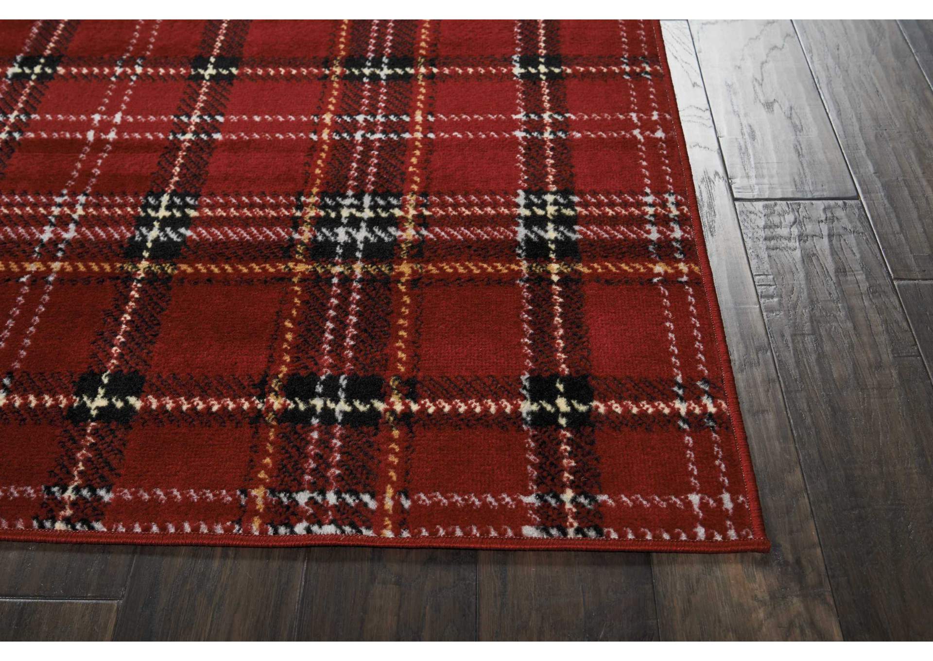 Nourison Grafix GRF03 Red 8'x10' Large Rug,Nourison
