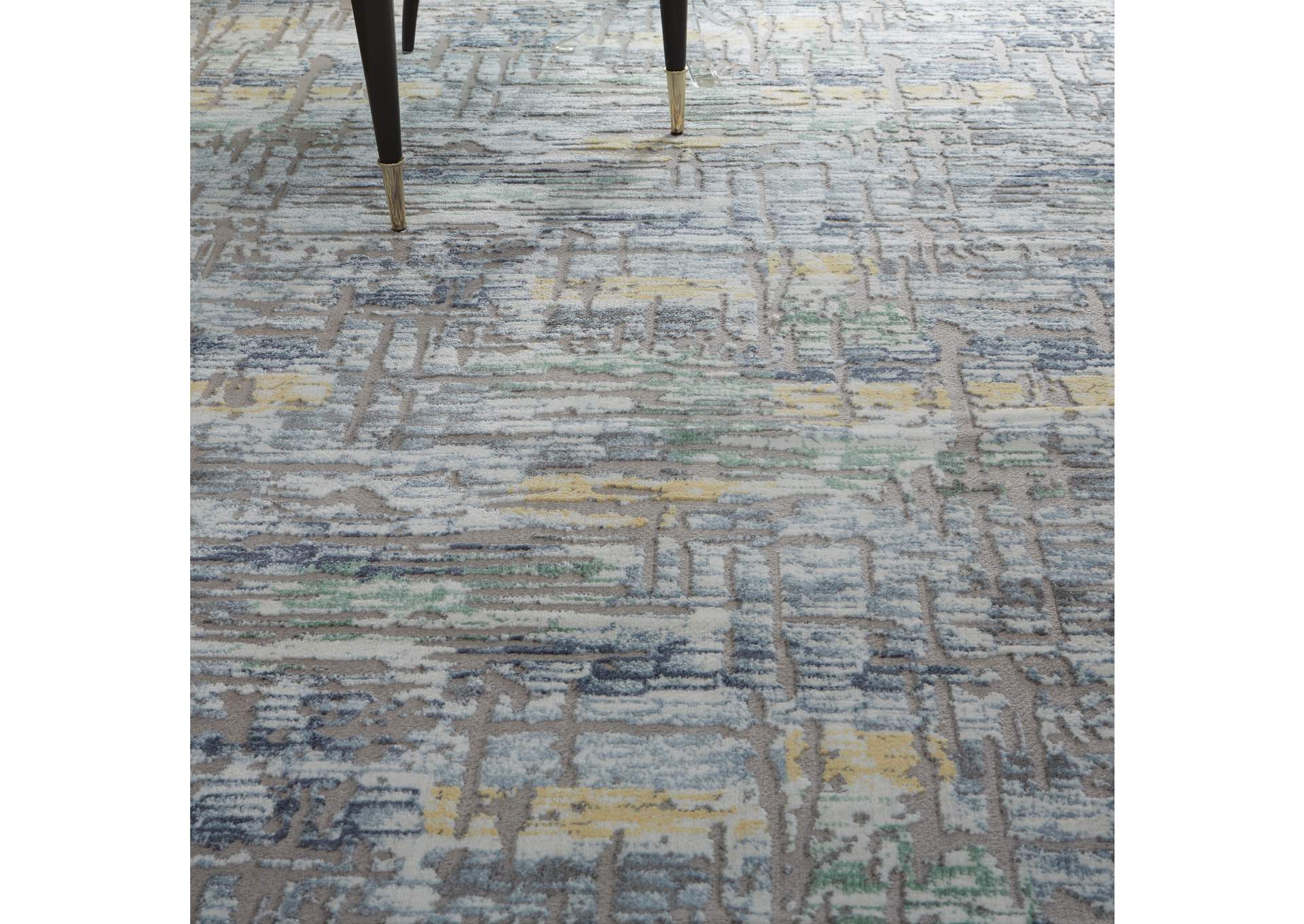 Nourison Urban Chic URC01 Grey Multicolor 9'x12' Oversized Rug,Nourison