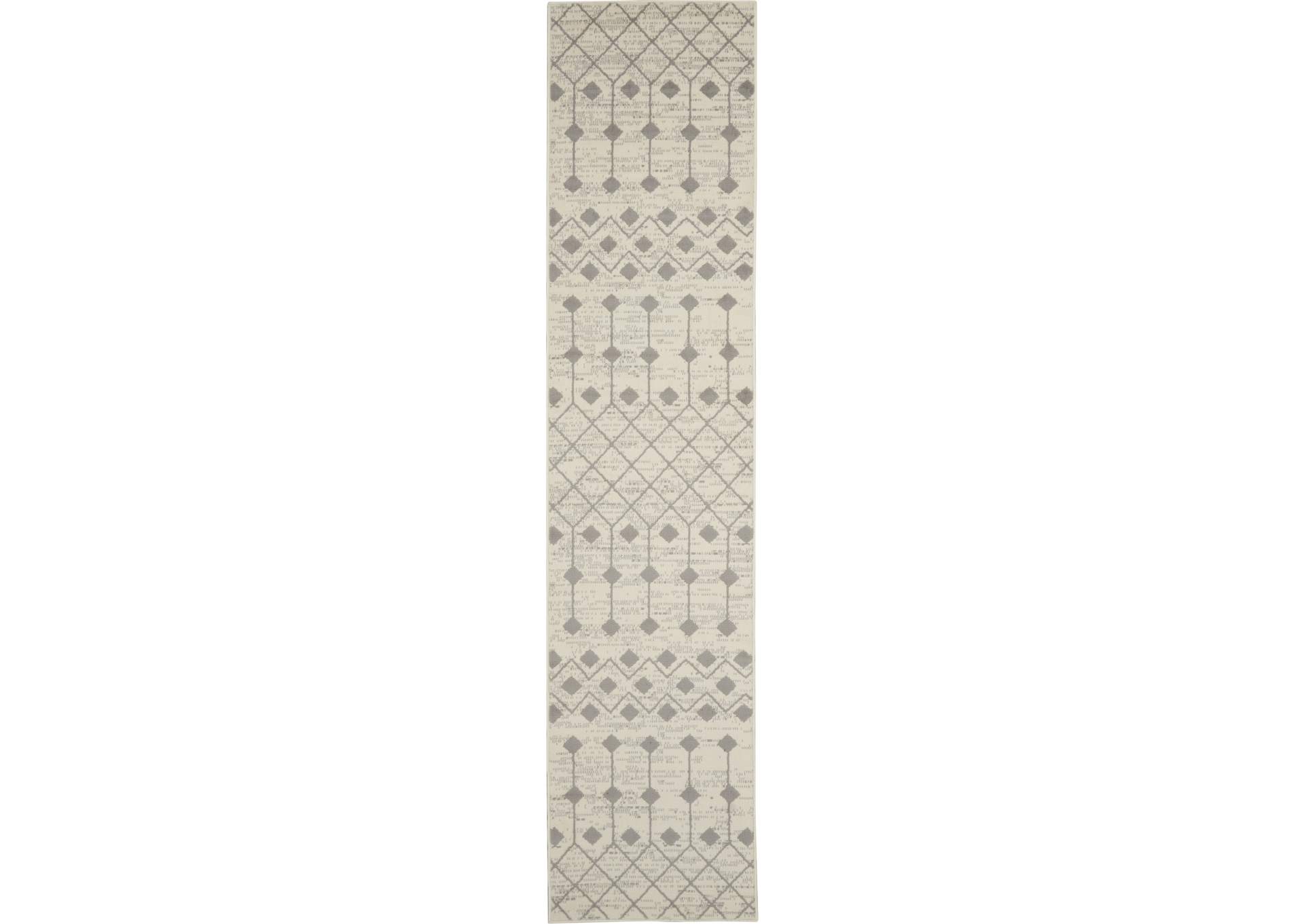 Nourison Grafix 8' Runner Ivory Area Rug,Nourison