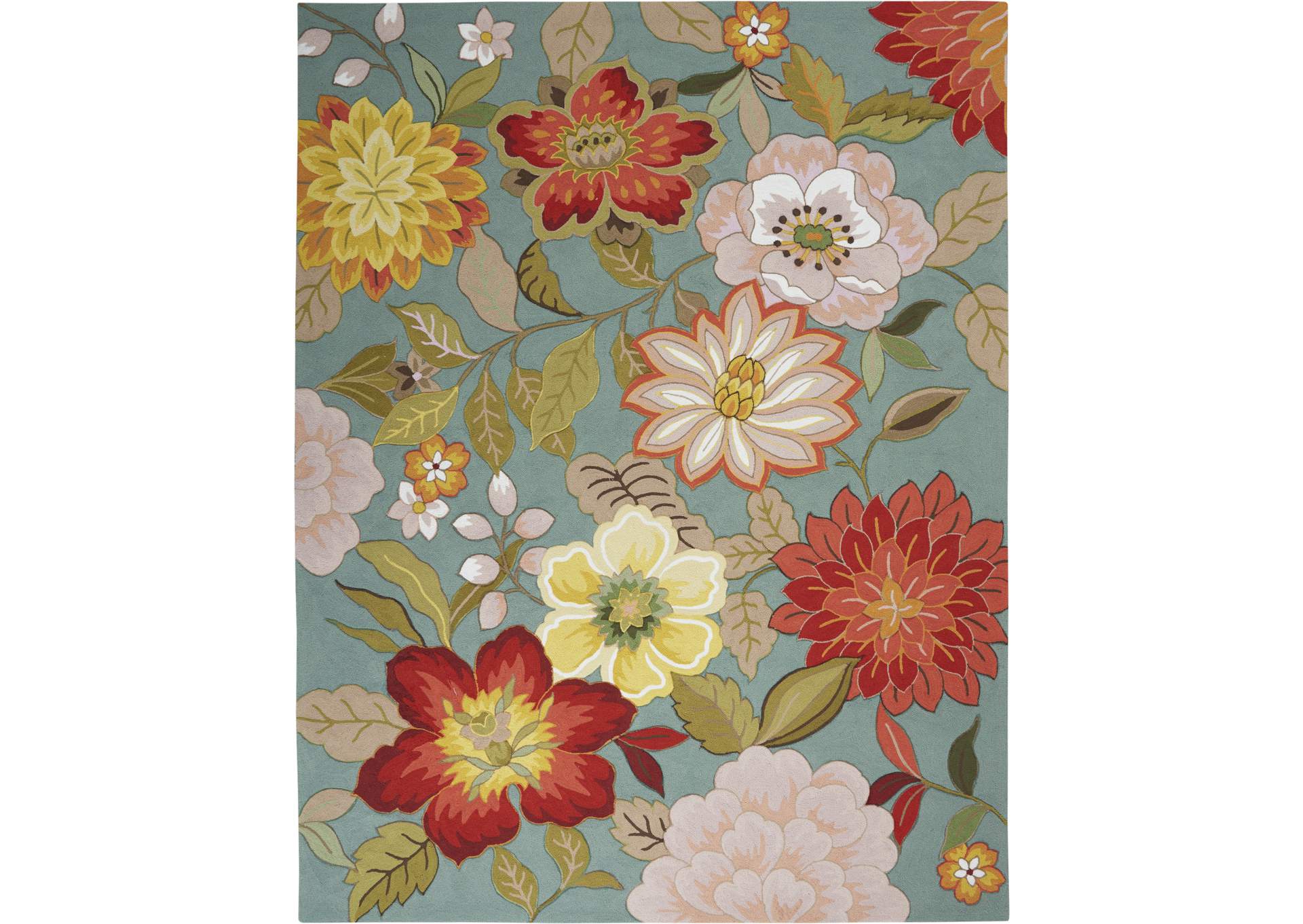 Nourison Fantasy FA18 Blue 9'x12' Rug,Nourison