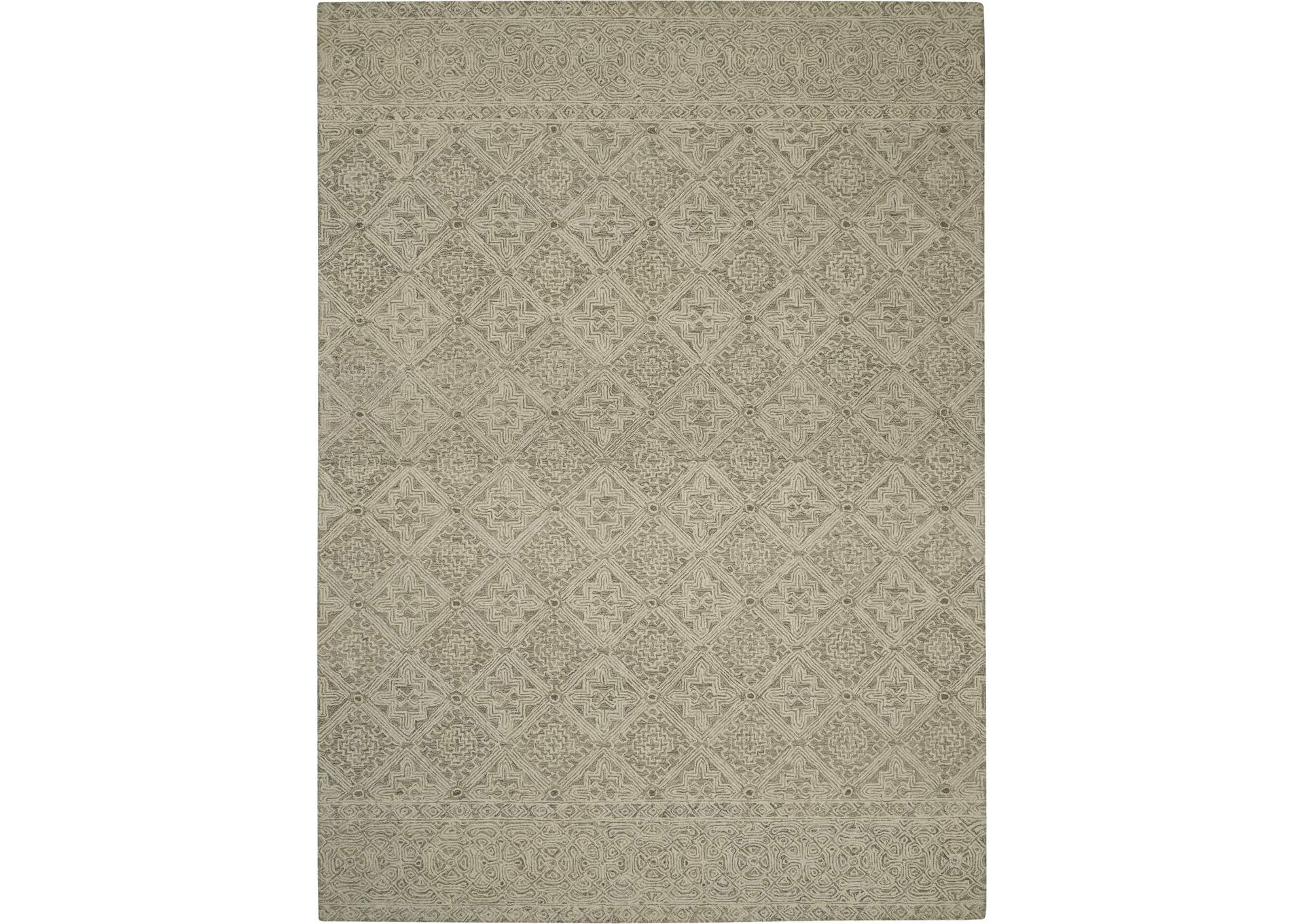 Nourison Azura AZM01 Grey 8'x11' Oversized Handcrafted Rug,Nourison
