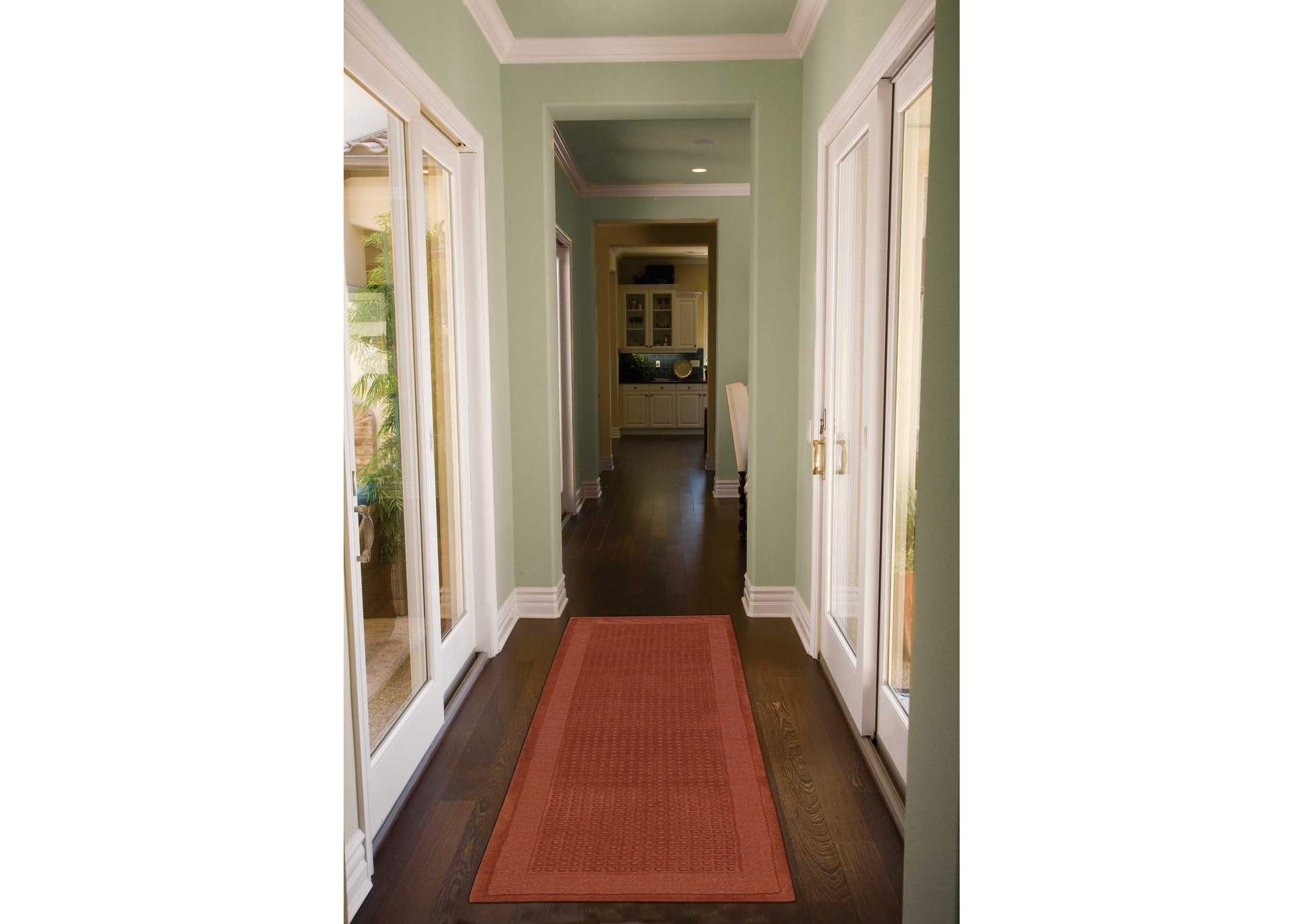 Nourison Westport WP20 Red 8' Runner Hallway Rug,Nourison