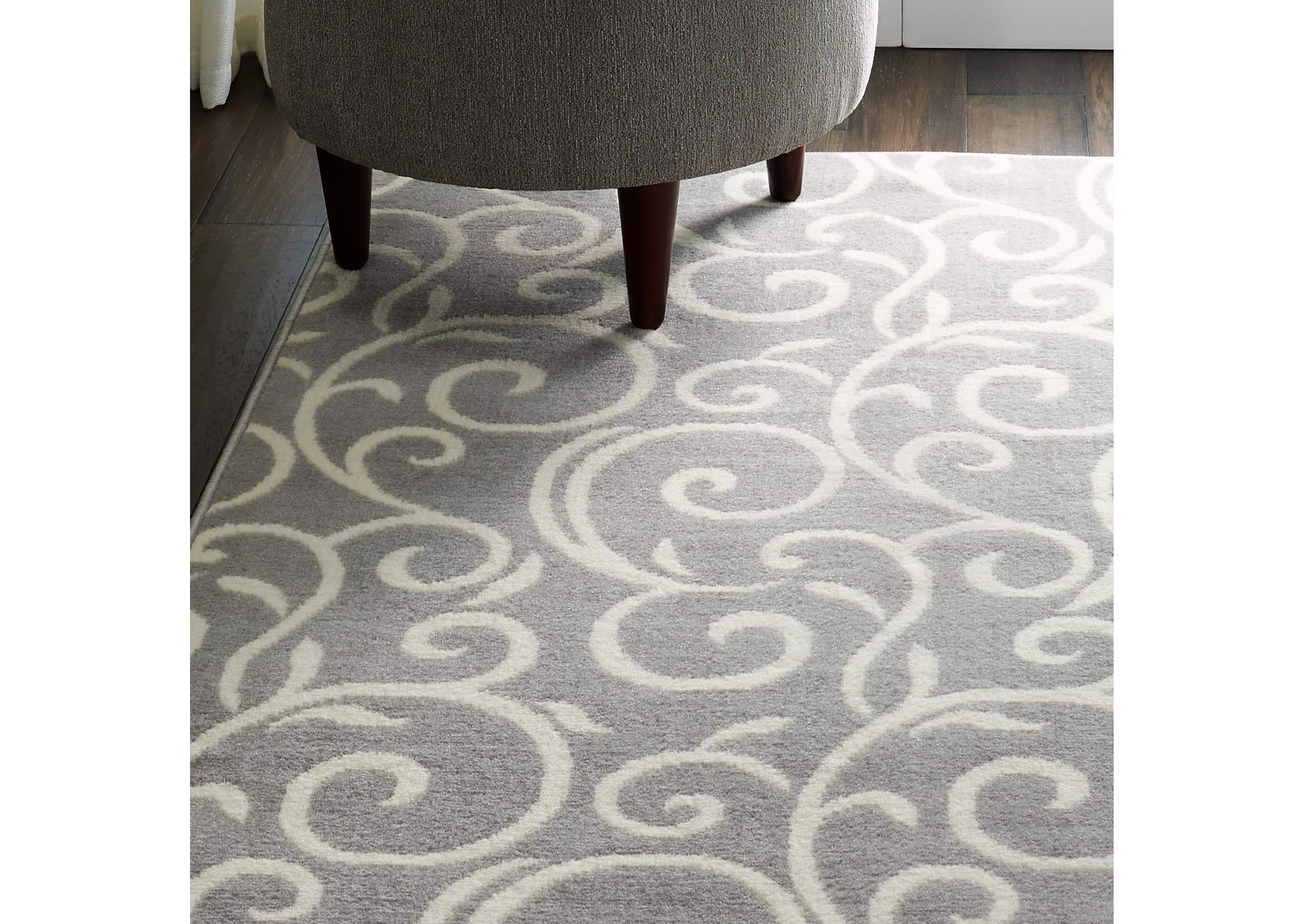 Nourison Grafix GRF19 Grey 3'x5' Area Rug,Nourison