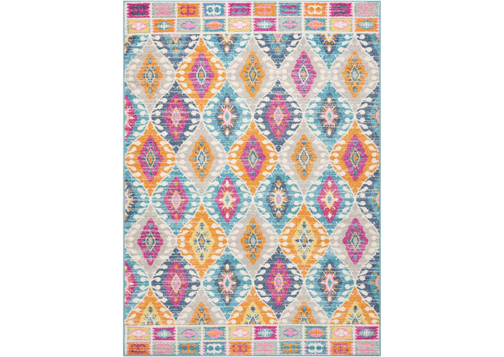 Nourison Passion PSN02 Multicolor 4'x6' Boho Area Rug,Nourison