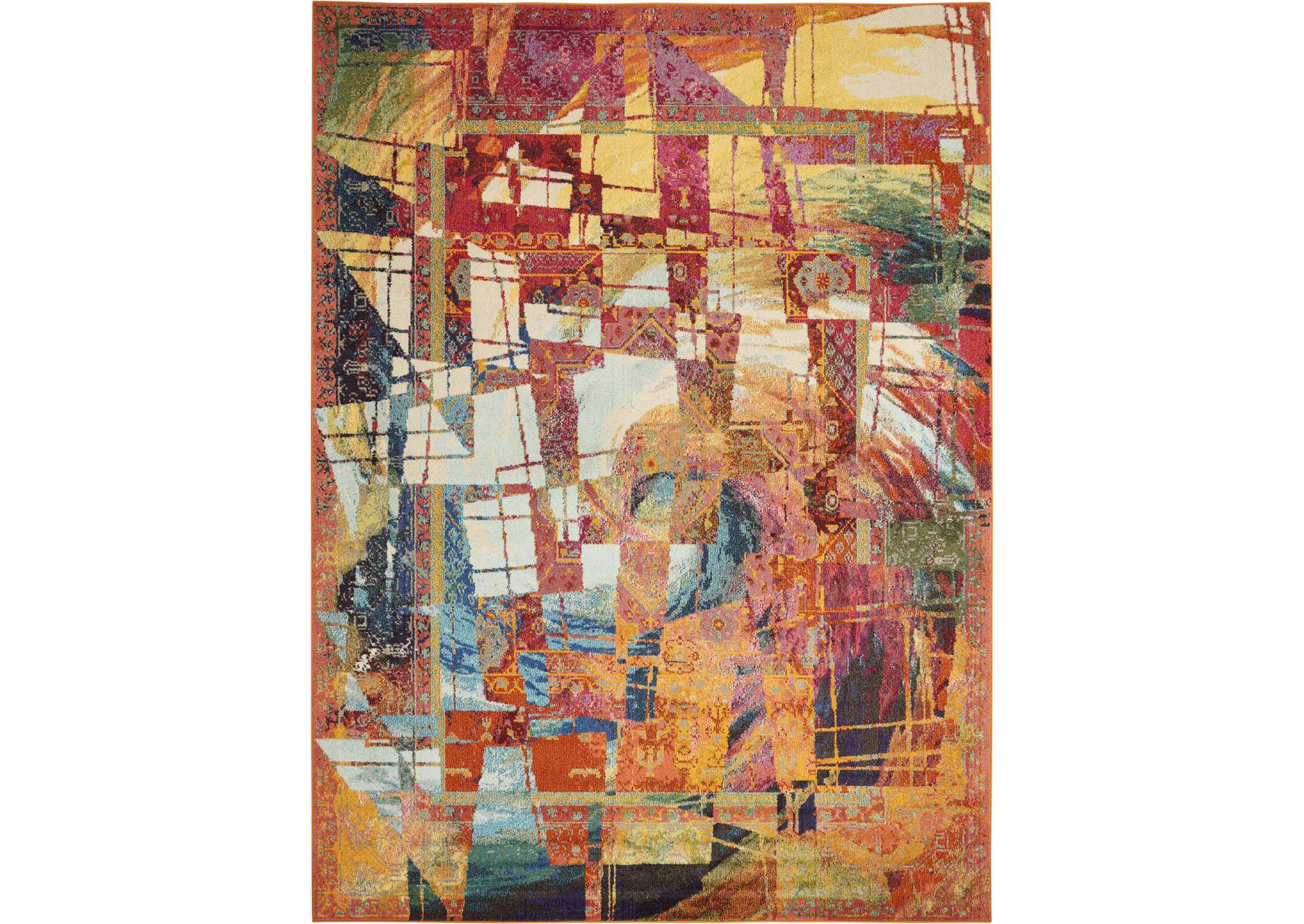Nourison Celestial CES06 Multicolor Abstract 8'x11' Oversized Rug,Nourison