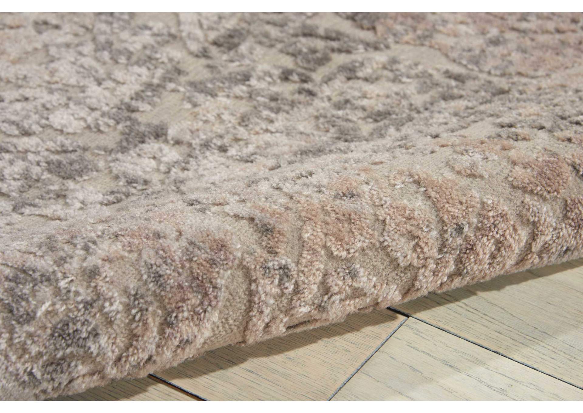 Nourison Graphic Illusions GIL09 Grey 8' Runner Hallway Rug,Nourison