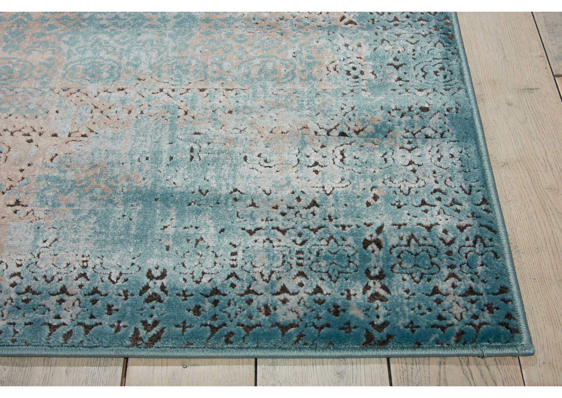 Nourison Karma KRM01 Blue 9'x13' Oversized Rug,Nourison