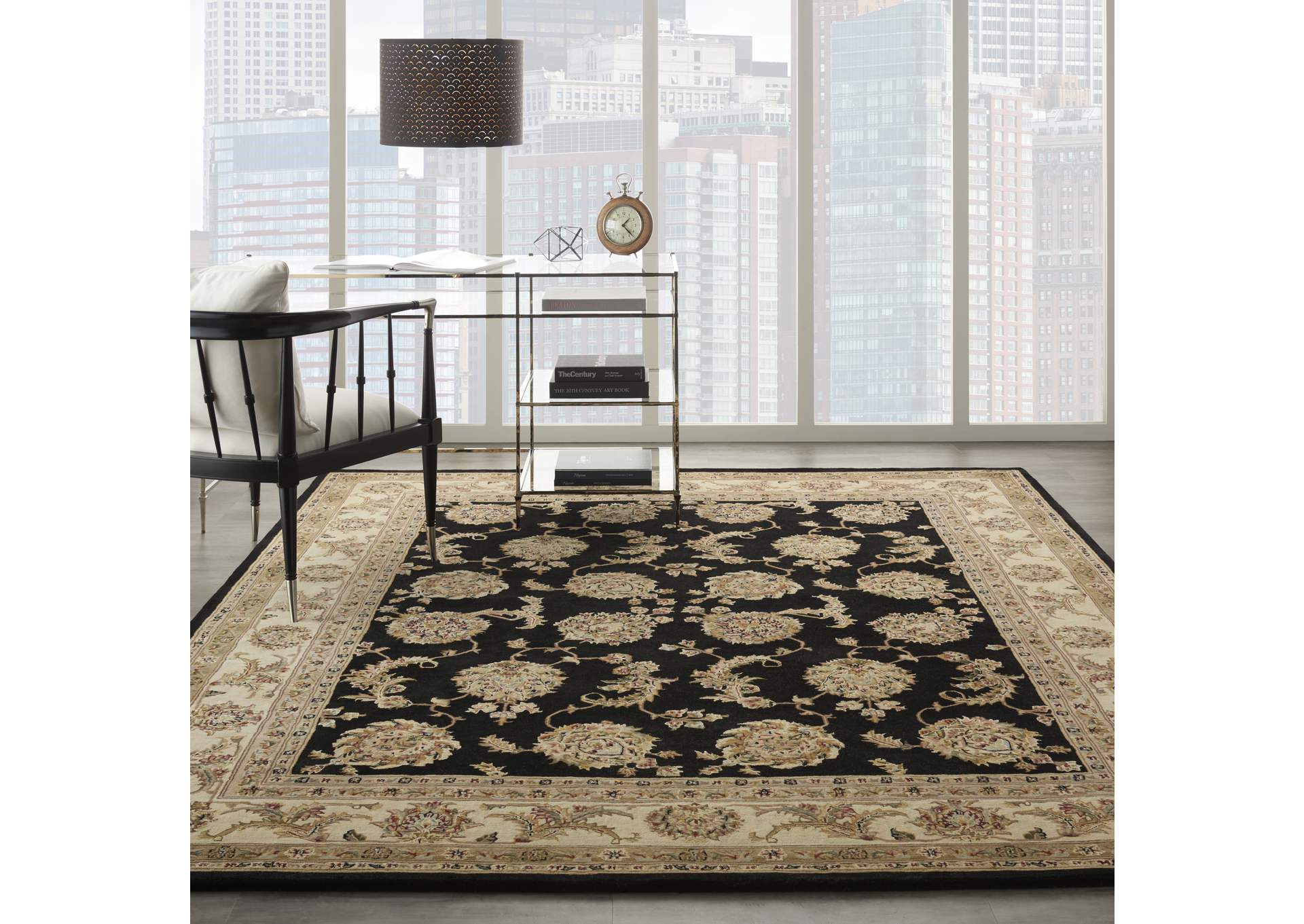 Nourison 2000 8' x 10' Black Area Rug,Nourison