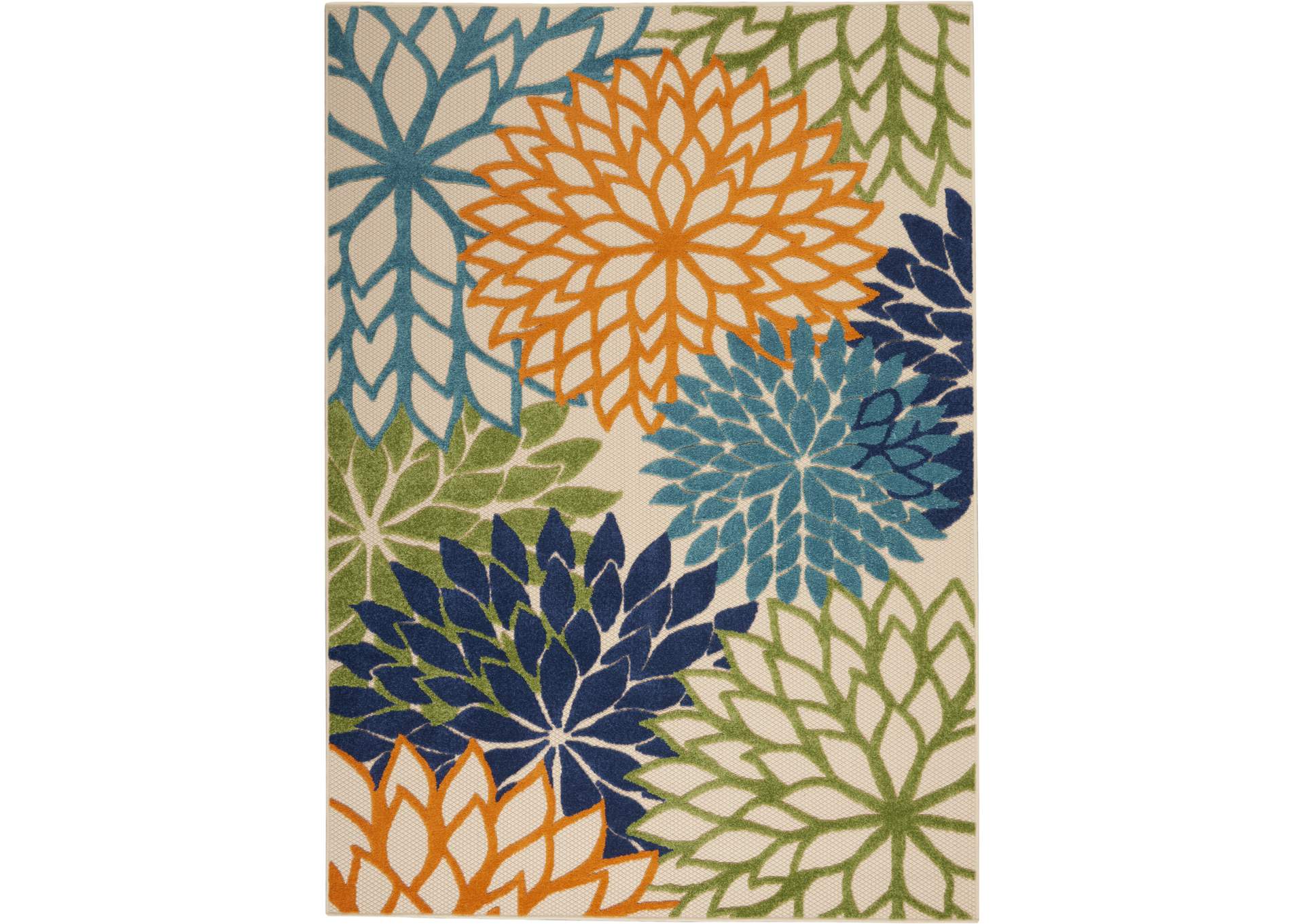 Nourison Aloha ALH05 Multicolor 5'x8' Indoor-outdoor Area Rug,Nourison