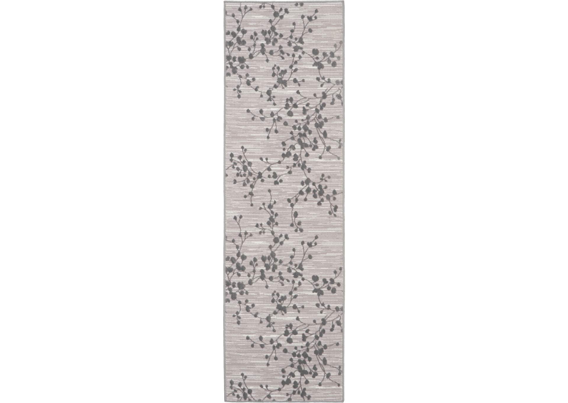 Nourison Urban Chic URC02 Grey 7' Runner Hallway Rug,Nourison