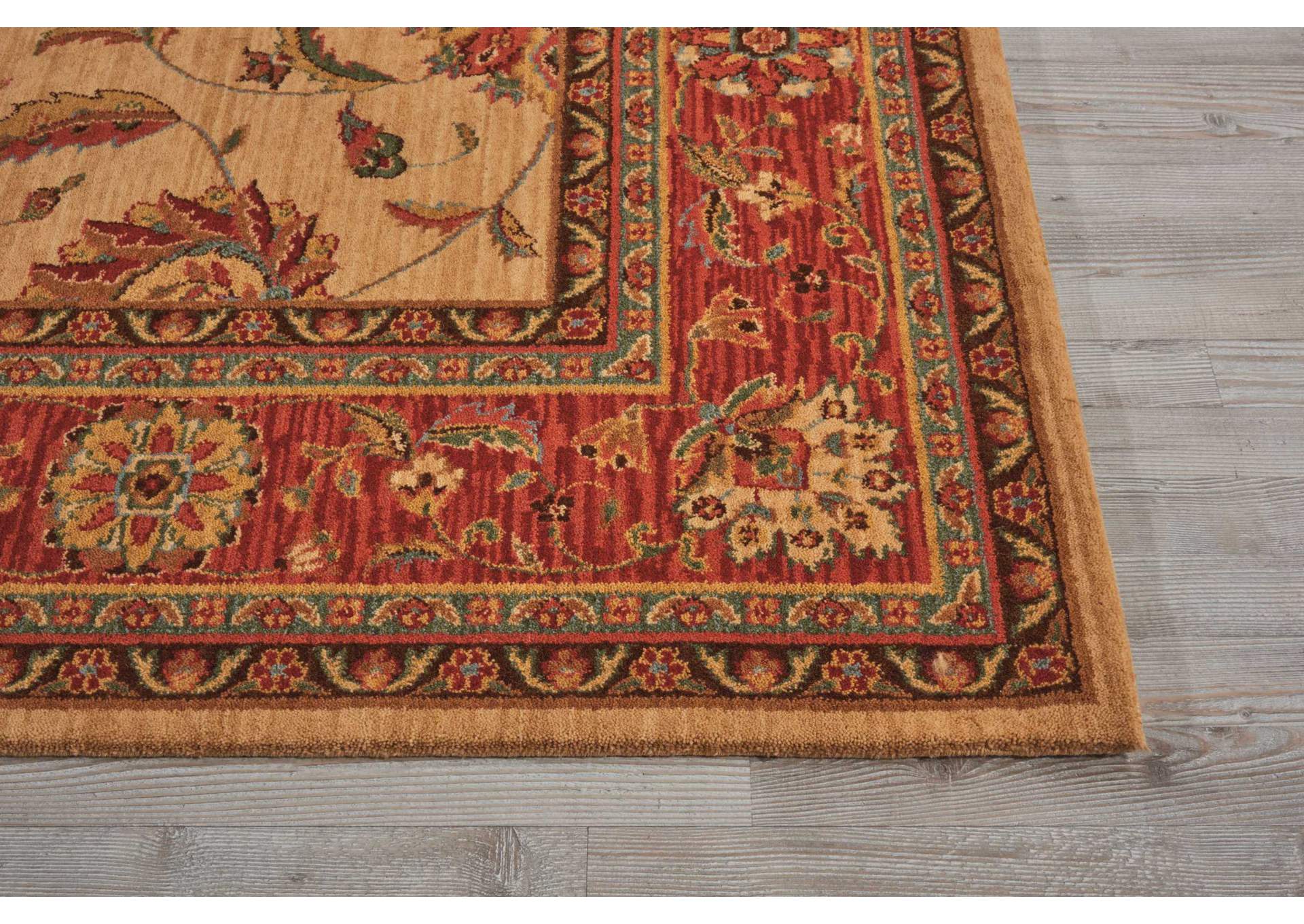 Nourison Living Treasures LI04 Beige Multicolor 6' Round Area Rug,Nourison