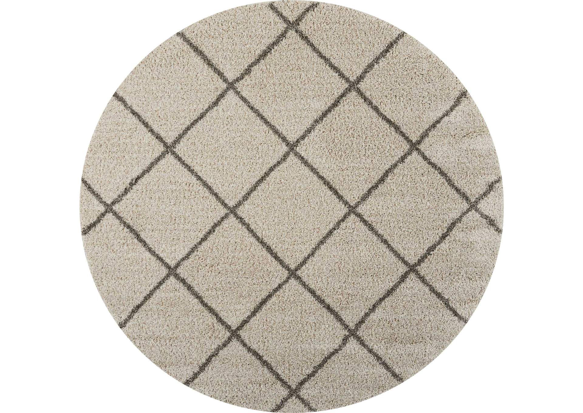 Nourison Brisbane BRI03 Beige 8' Round Rug,Nourison