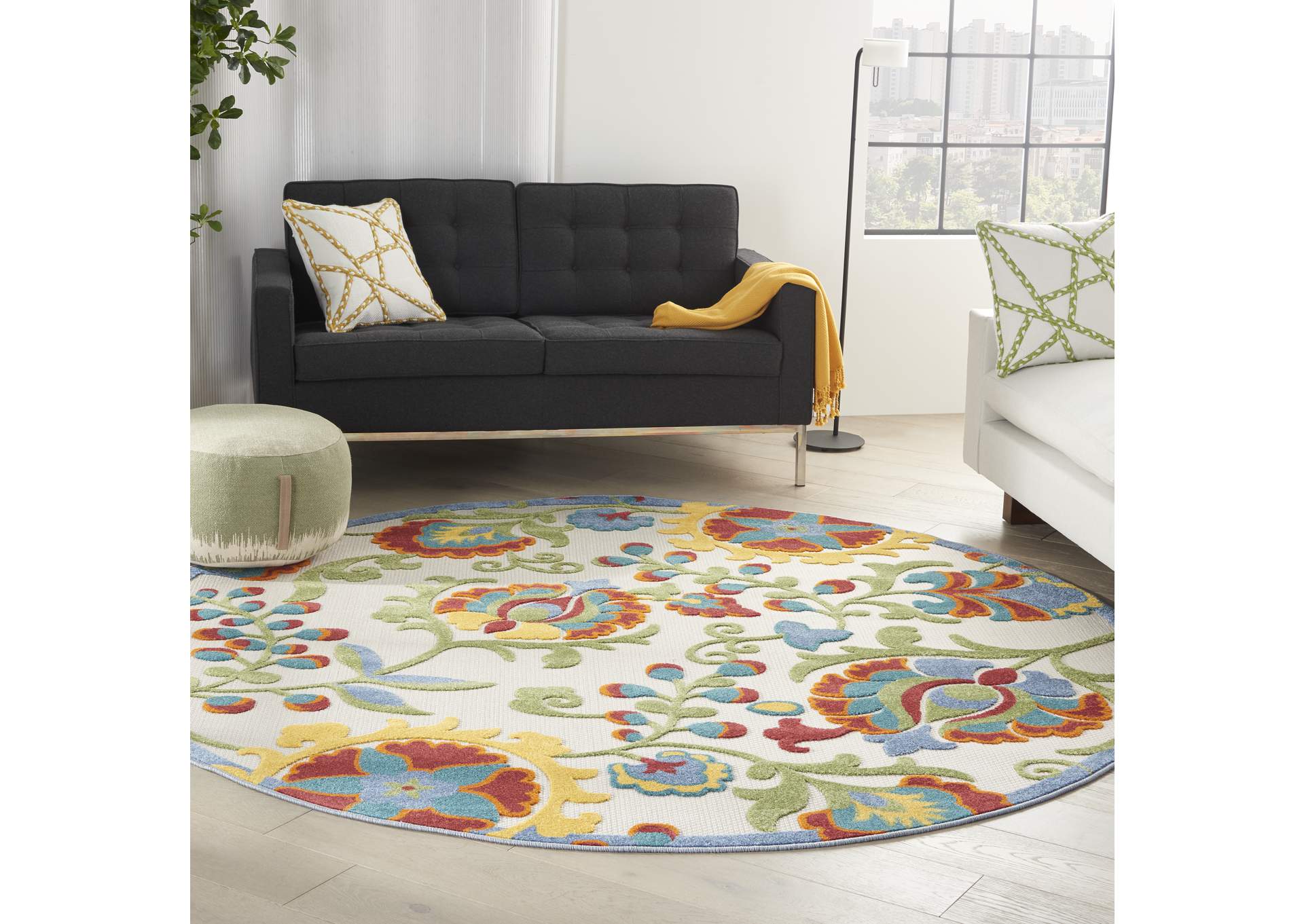 Nourison Aloha 8' Round Area Rug,Nourison