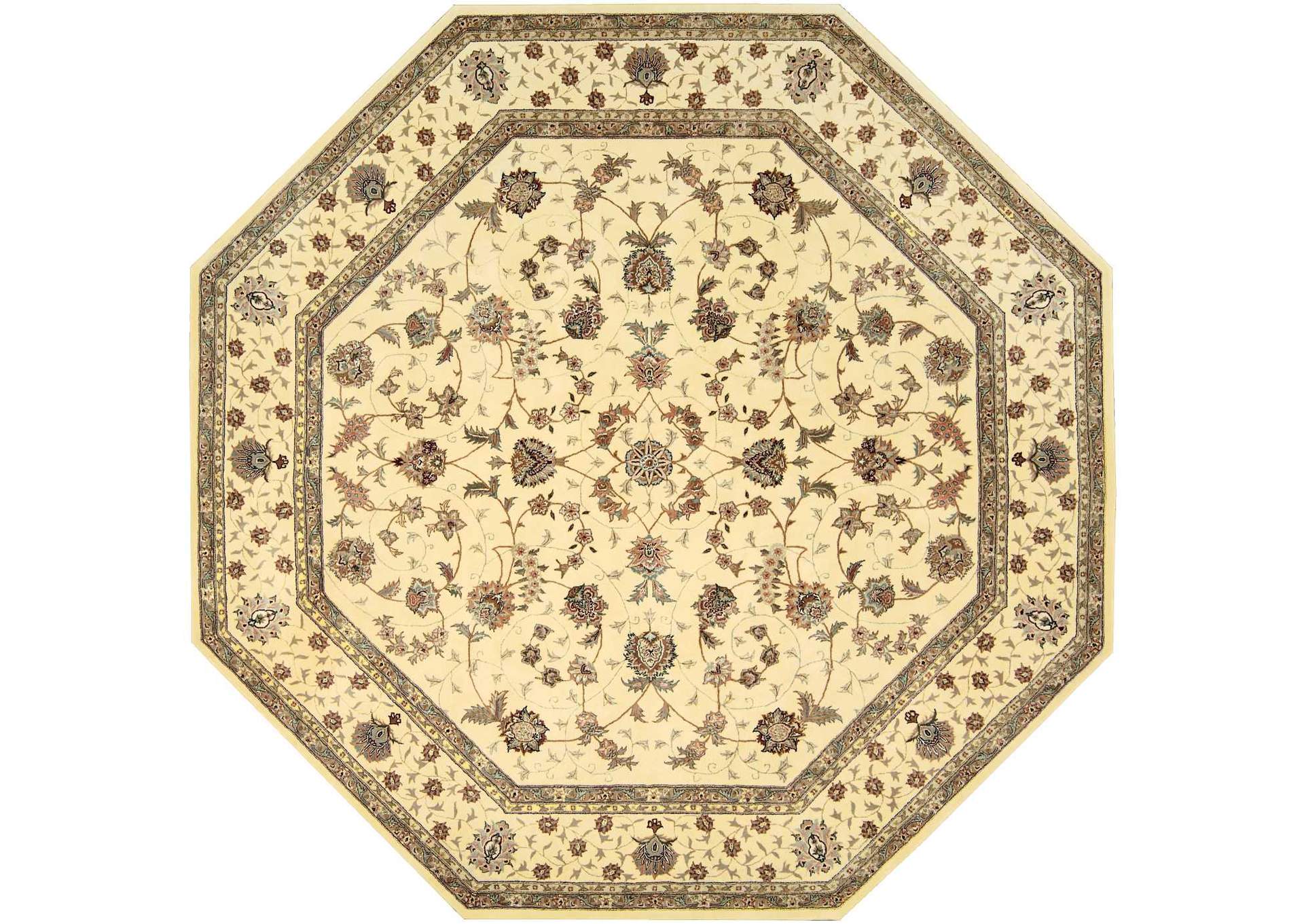 Nourison 2000 2023 Ivory 10' Octagon Area Rug,Nourison