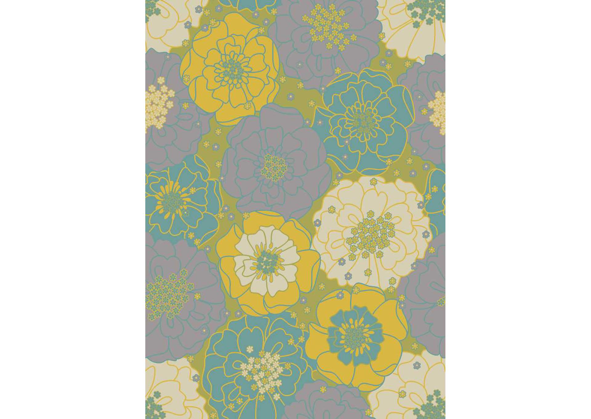 Nourison Home & Garden RS021 Green 4'x6' Area Rug,Nourison