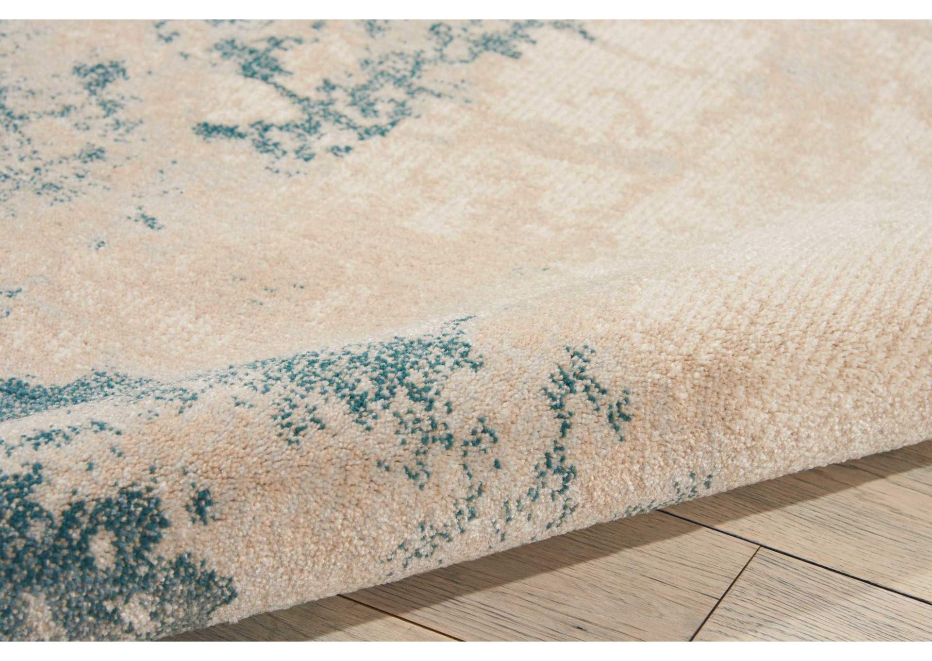 Nourison Maxell MAE13 Blue and White 4'x6' Area Rug,Nourison
