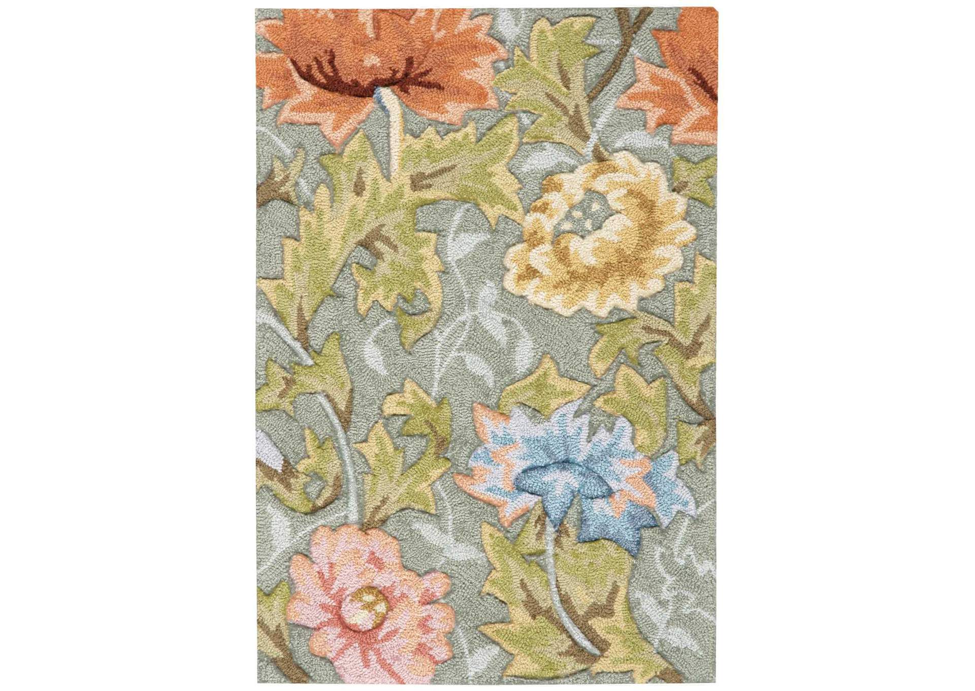 Nourison Fantasy 2'x4' Grey Area Rug,Nourison