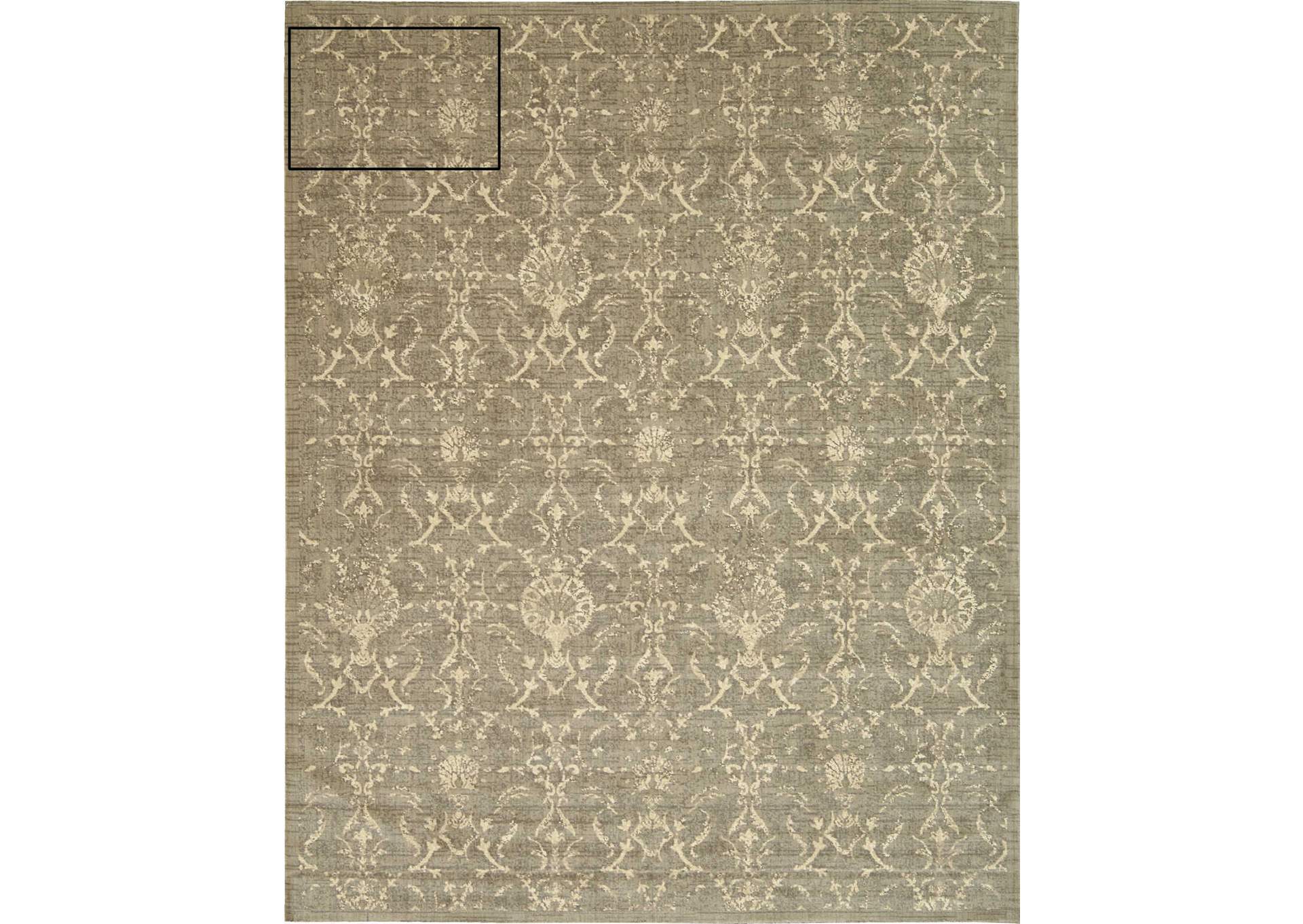 Nourison Silk Elements SKE03 Green 8'x10' Rug,Nourison