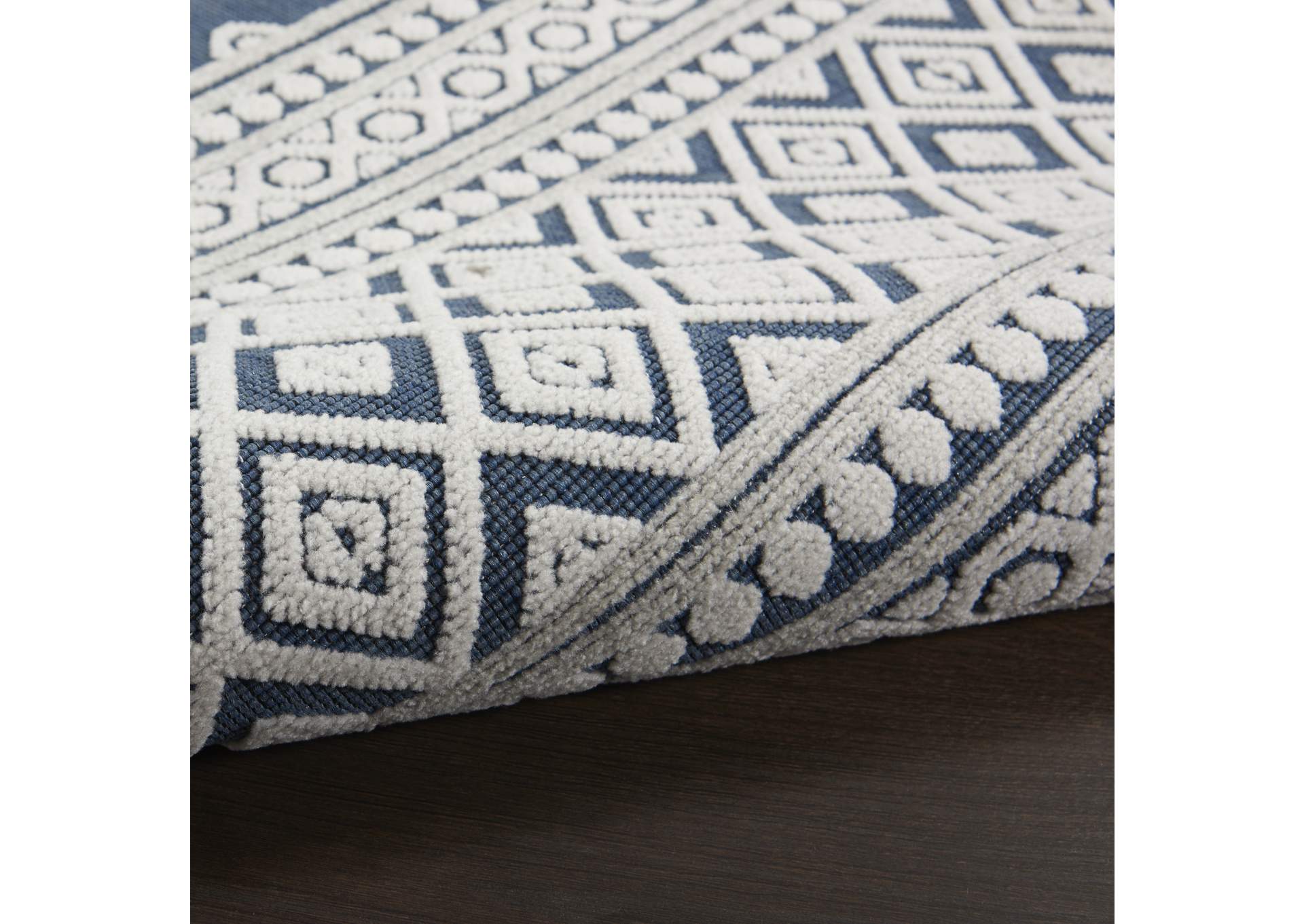 Nourison Key Largo 5'x7' Blue Area Rug,Nourison