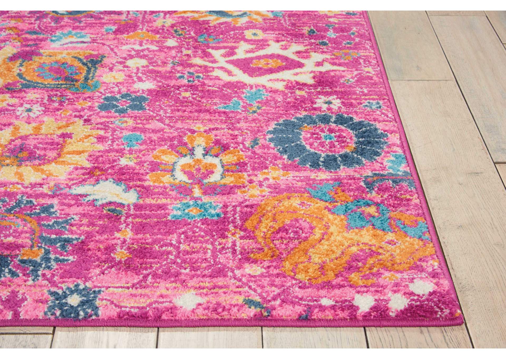 Nourison Passion PSN01 Pink 7'x10' Large Rug,Nourison