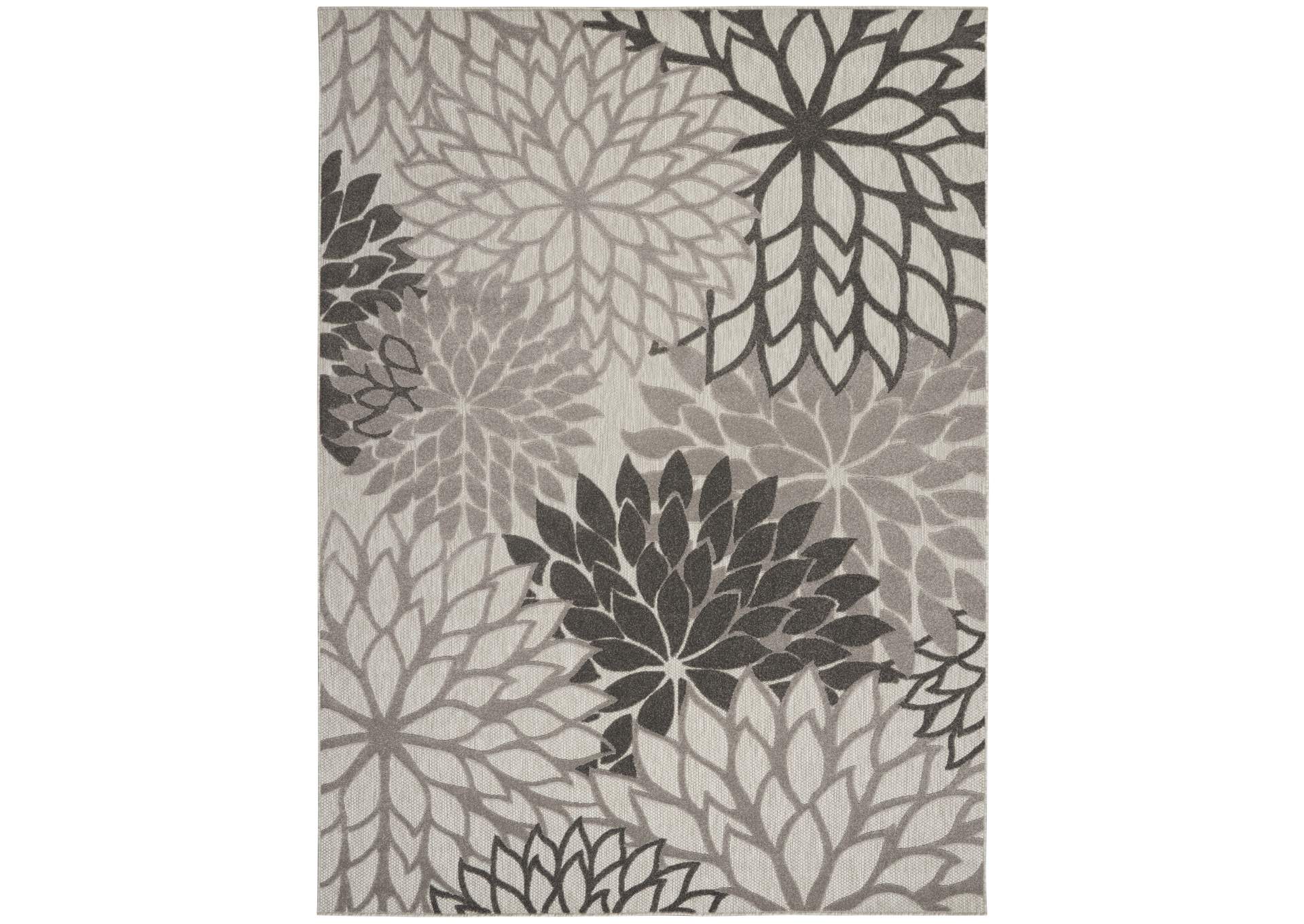 Nourison Aloha 8'x11' Silver Grey Area Rug,Nourison