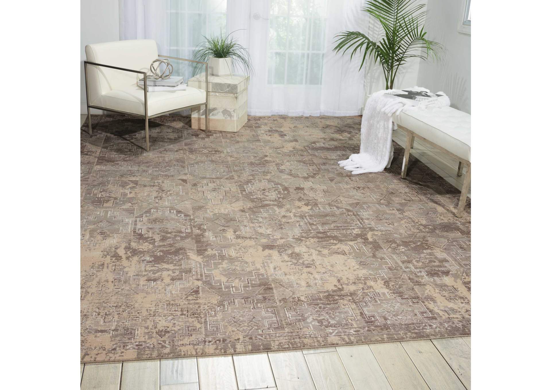 Nourison Silk Elements SKE19 Beige 8'x10' Rug,Nourison