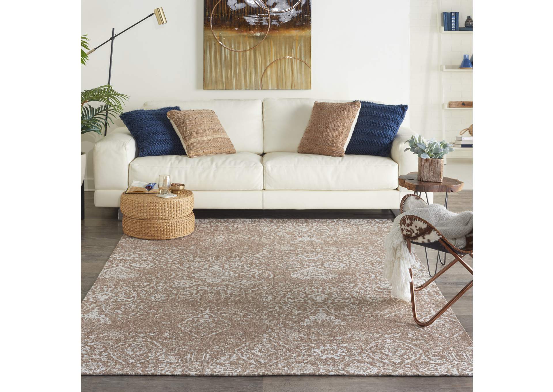 Nourison Damask 6' x 9' Area Rug,Nourison
