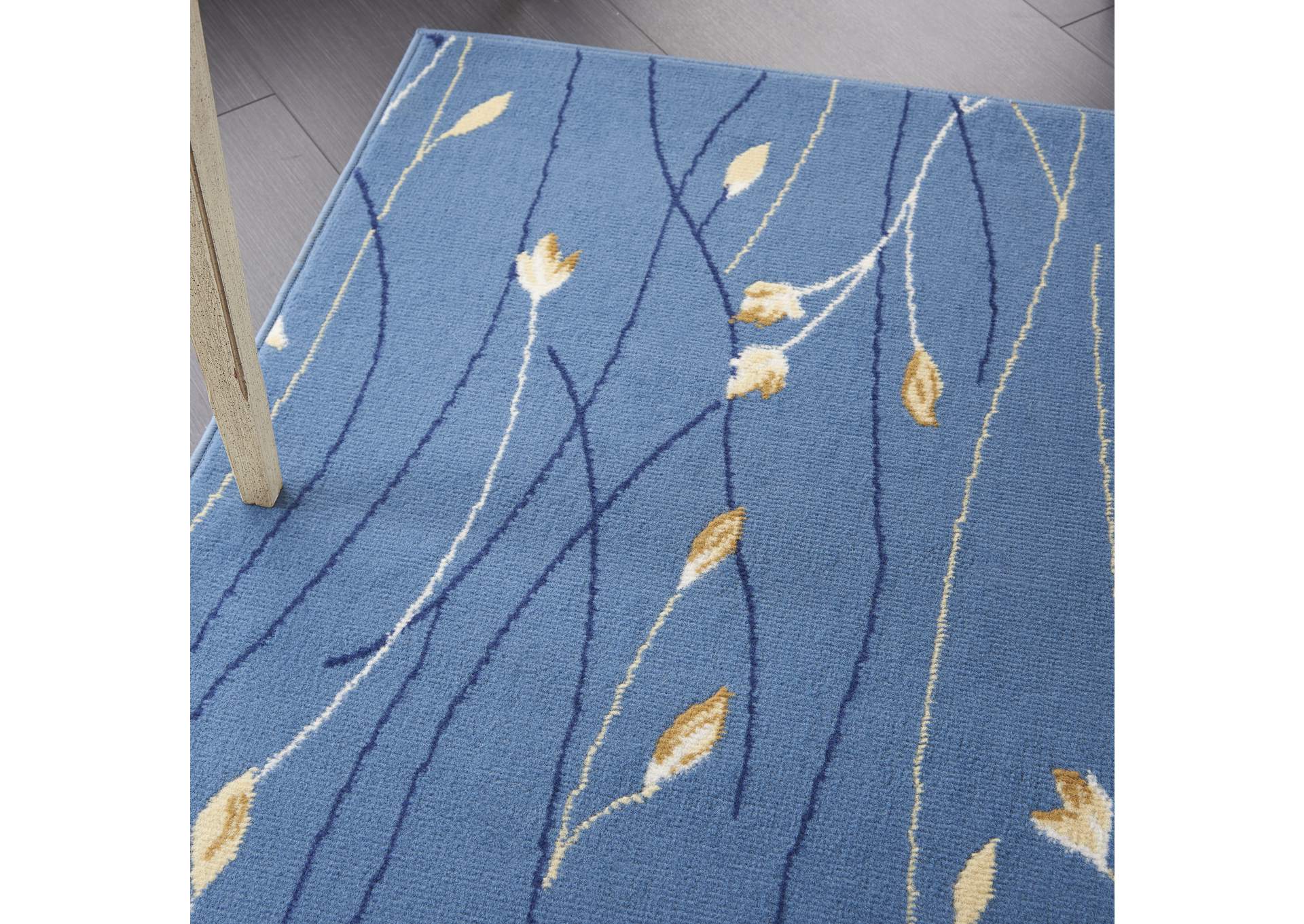 Nourison Grafix GRF15 Blue 5'x7' Area Rug,Nourison