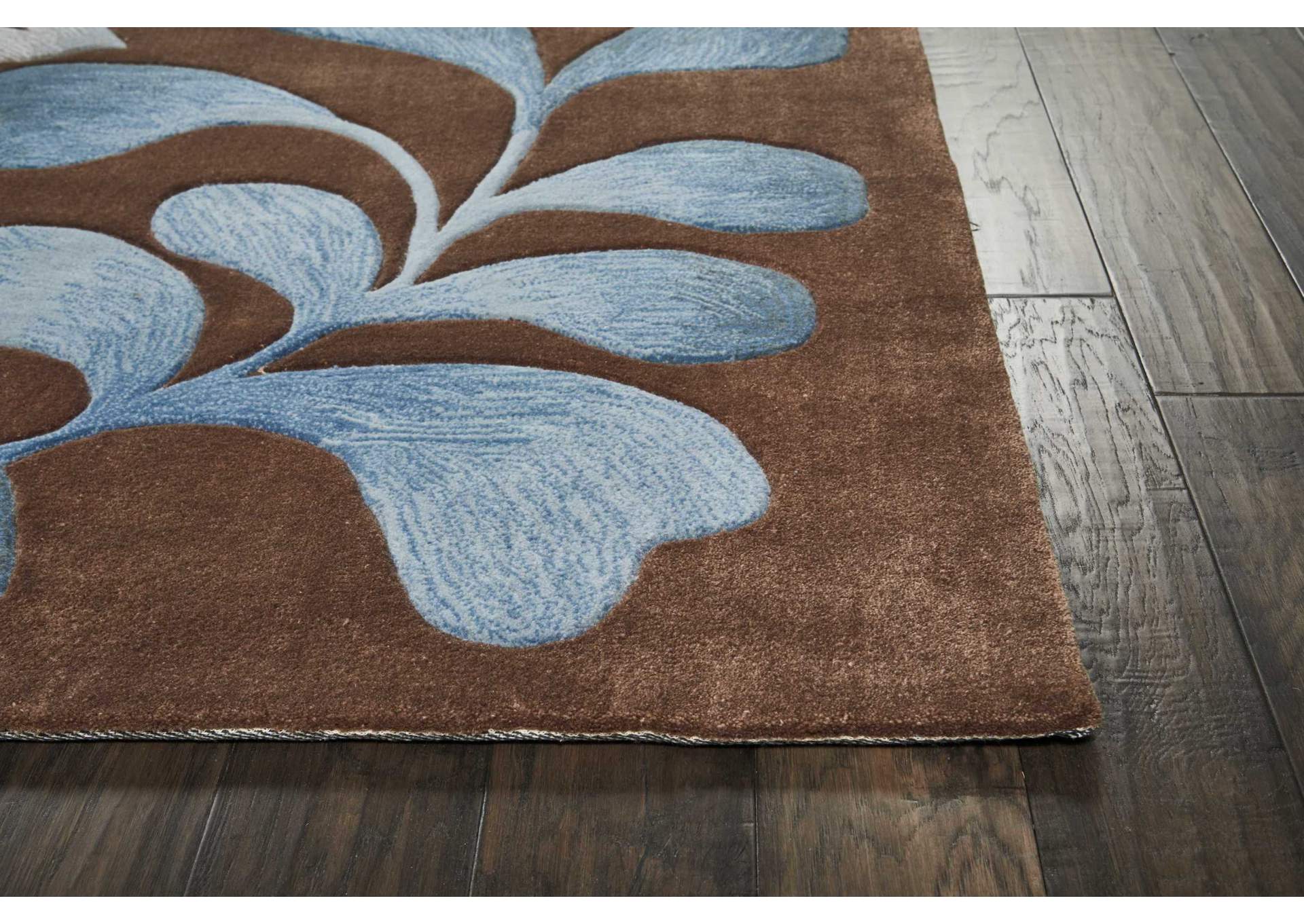 Nourison Contour CON02 Brown 9'x12' Rug,Nourison