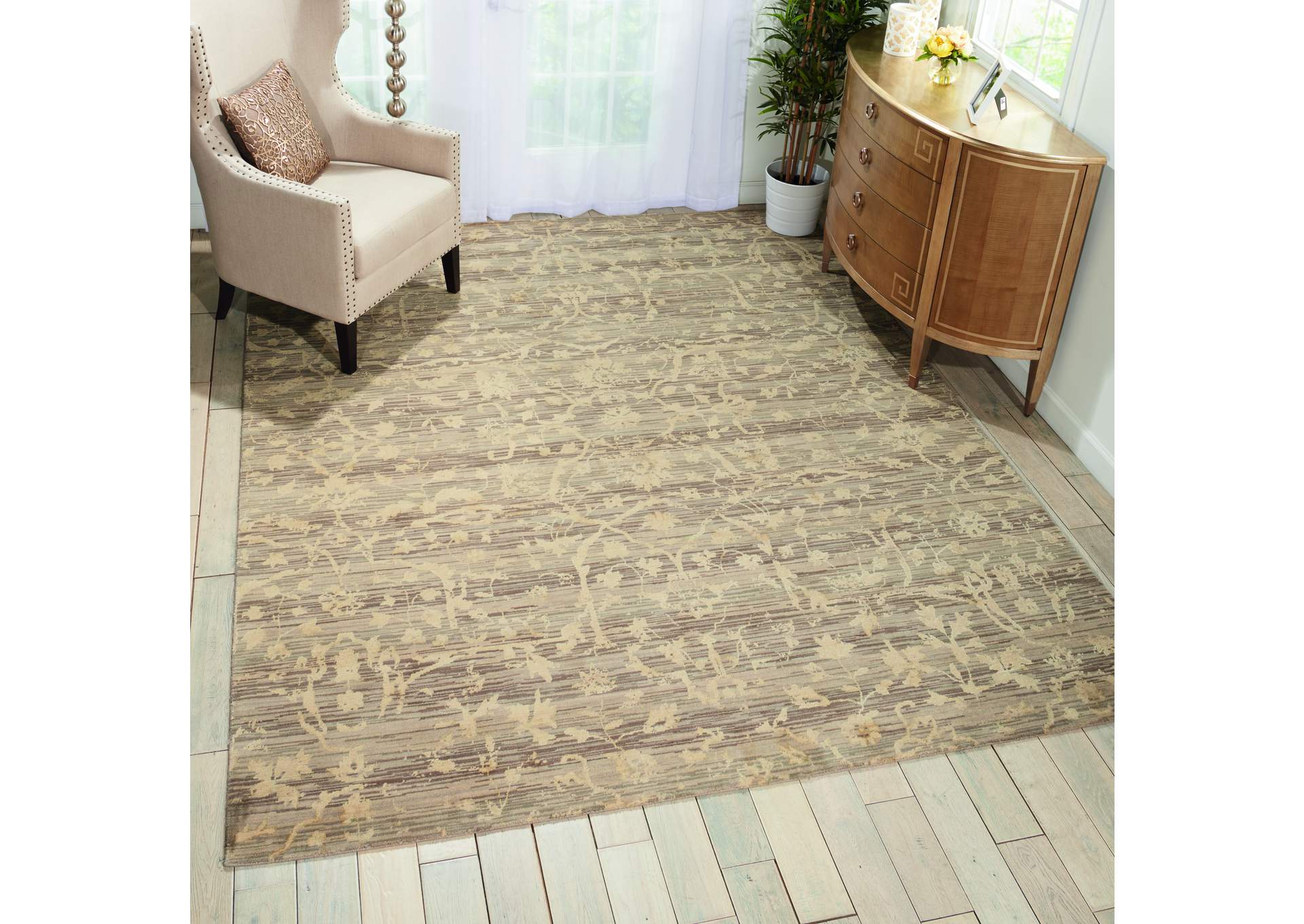 Nourison Silk Elements SKE22 Beige 8'x10' Rug,Nourison